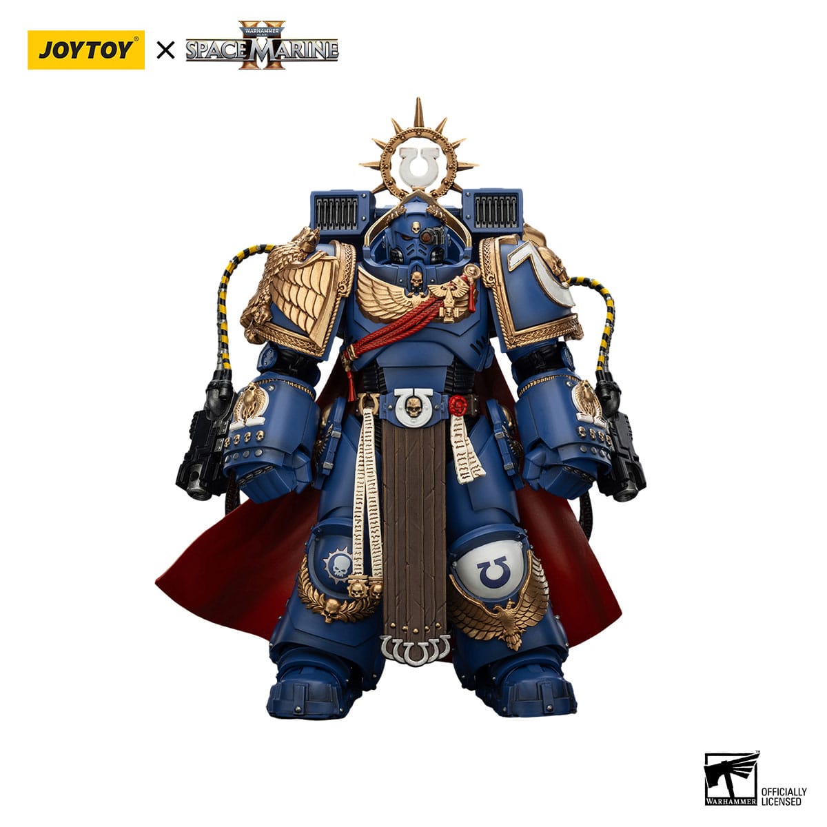 Warhammer 40k: Ultramarines Marneus Calgar Chapter Master with MKX Gravis Armour and Gauntlets of Ultramar (Space Marine II)-Actionfiguren-JoyToy-Mighty Underground