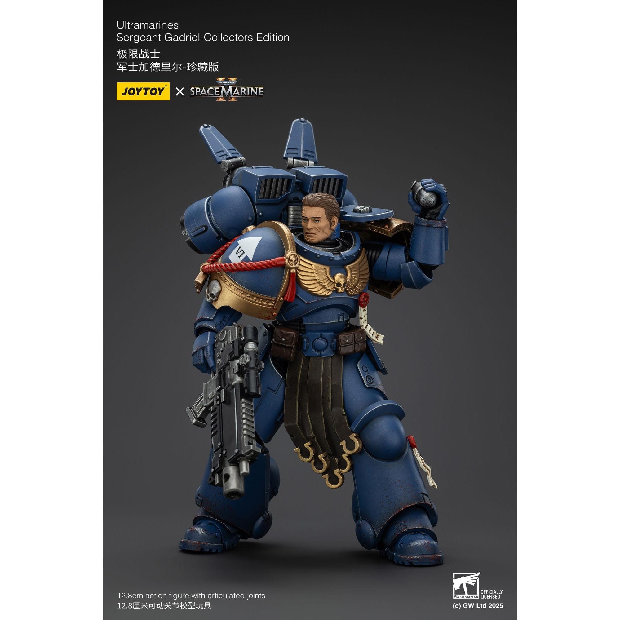 Warhammer 40k: Ultramarines Sergeant Gadriel (Space Marine II) [Collectors Edition]-Actionfiguren-JoyToy-Mighty Underground