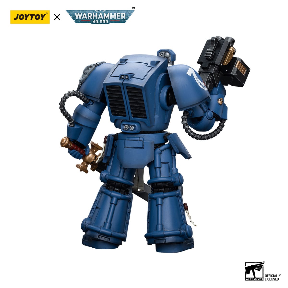 Warhammer 40k: Ultramarines Terminator Squad Sergeant with Power Sword and Teleport Homer-Actionfiguren-JoyToy-Mighty Underground