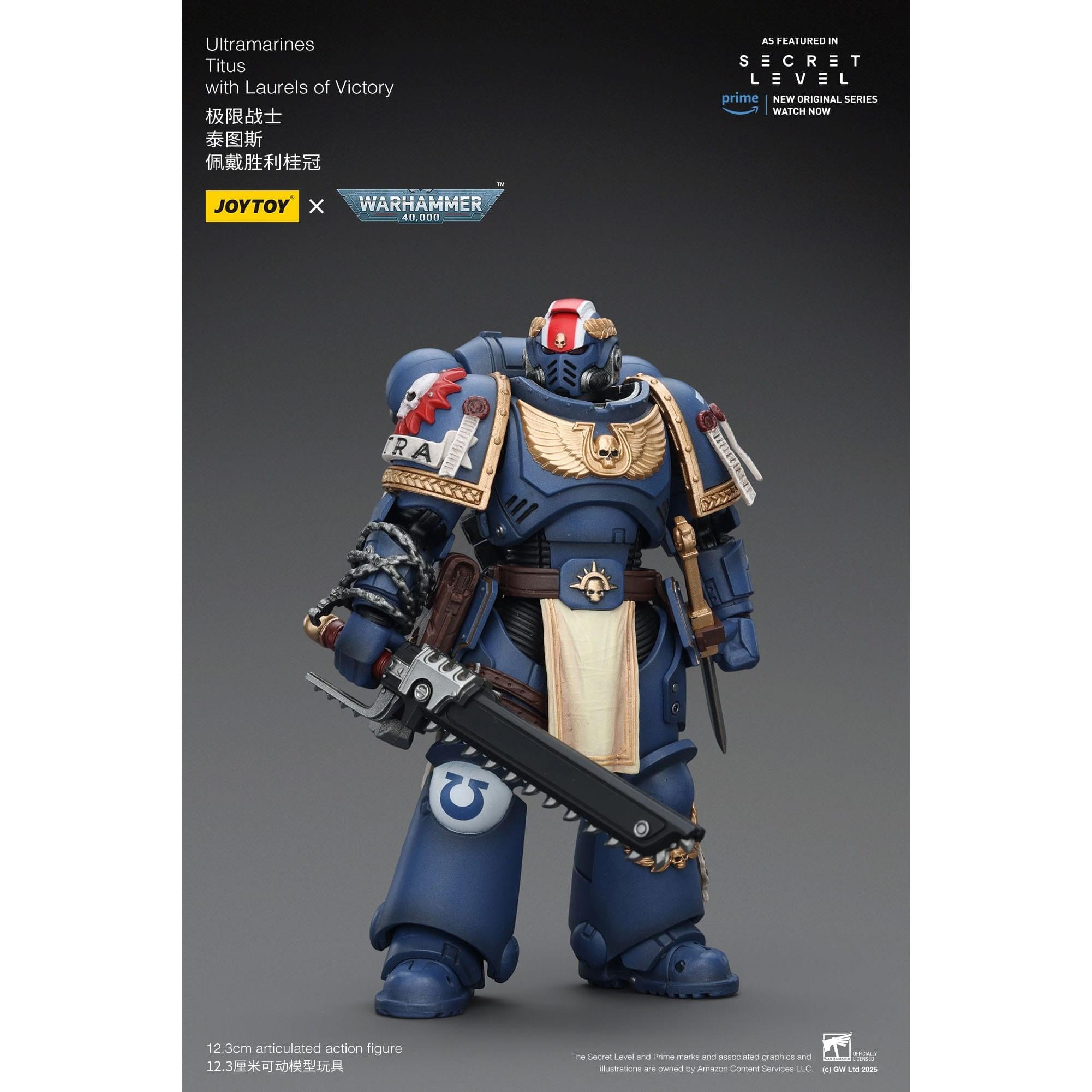 Warhammer 40k: Ultramarines Titus with Laurels of Victory (Secret Level)-Actionfiguren-JoyToy-Mighty Underground