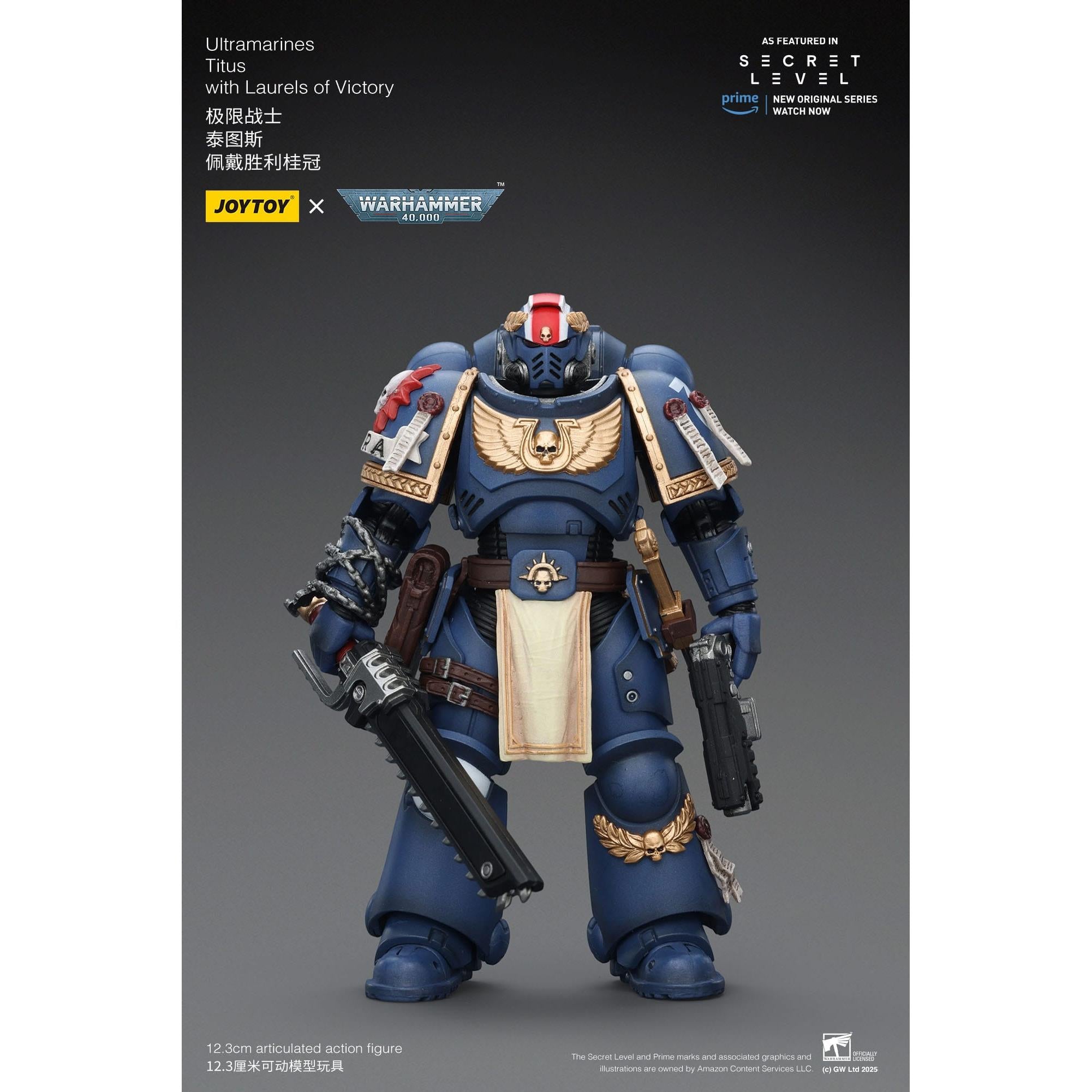 Warhammer 40k: Ultramarines Titus with Laurels of Victory (Secret Level)-Actionfiguren-JoyToy-Mighty Underground