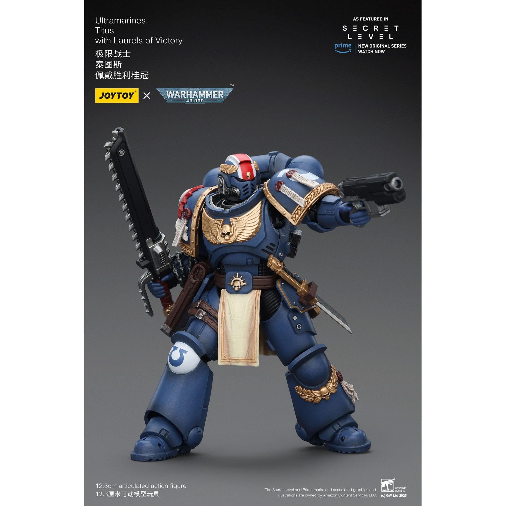 Warhammer 40k: Ultramarines Titus with Laurels of Victory (Secret Level)-Actionfiguren-JoyToy-Mighty Underground