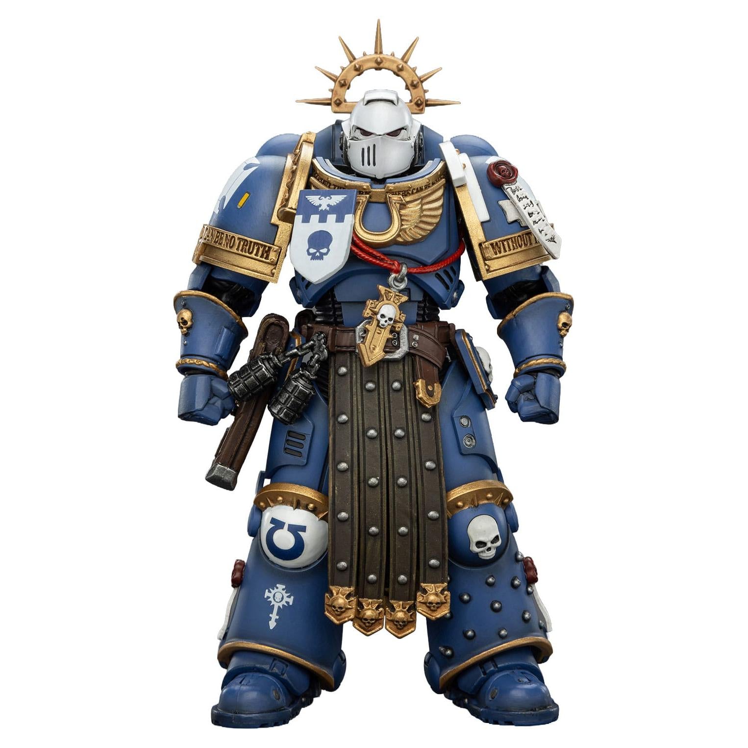 Warhammer 40k: Ultramarines Torvald with Power Sword, Stormshield and Bolt Pistol (Secret Level)-Actionfiguren-JoyToy-Mighty Underground