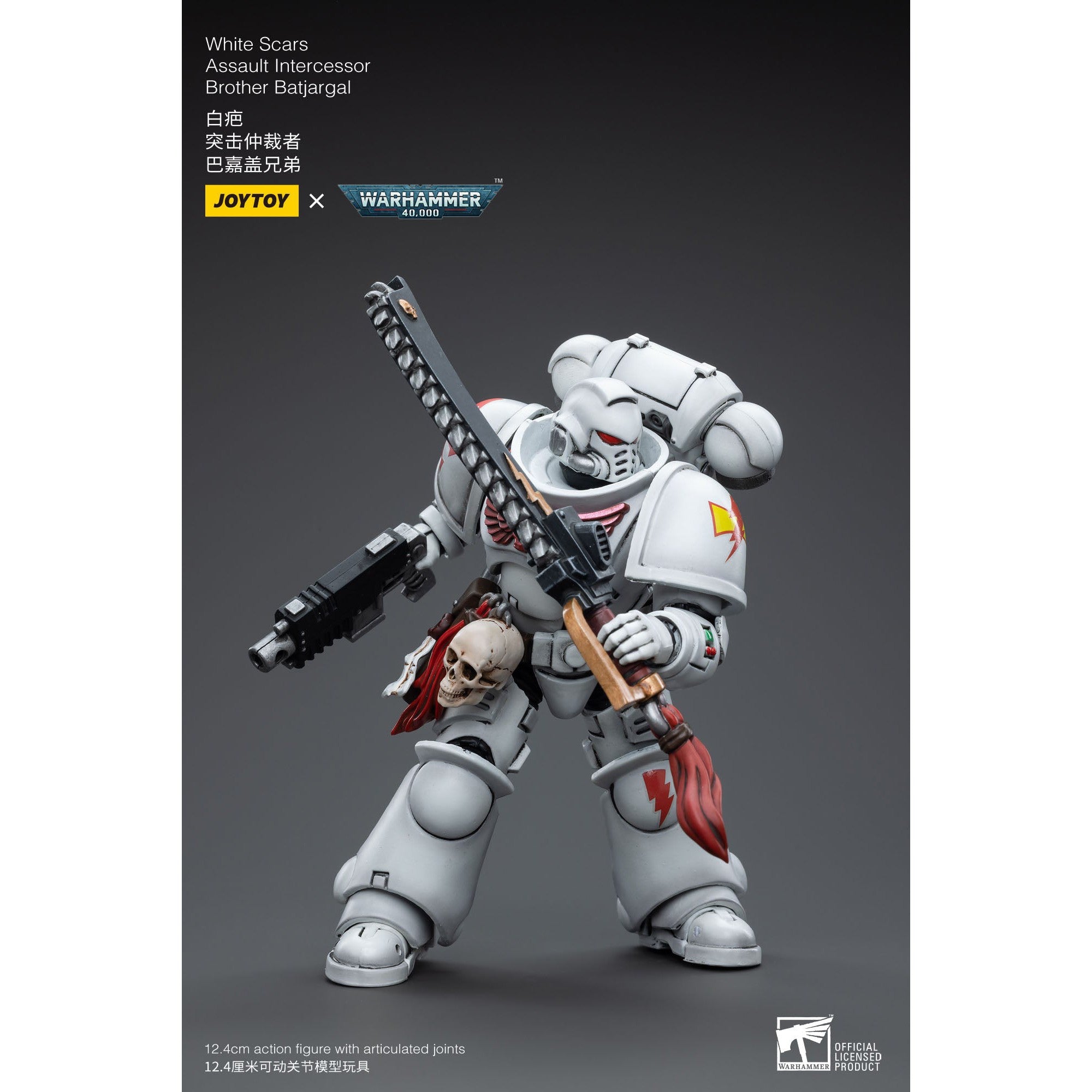 Warhammer 40k: White Scars Assault Intercessor Brother Batjargal - 12 cm-Actionfiguren-JoyToy-Mighty Underground