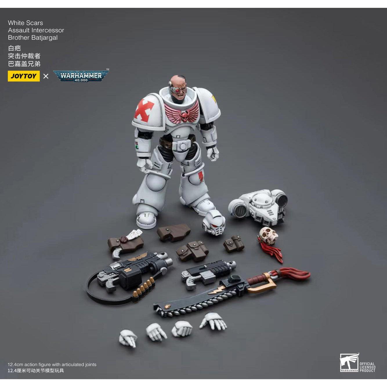 Warhammer 40k: White Scars Assault Intercessor Brother Batjargal - 12 cm-Actionfiguren-JoyToy-Mighty Underground