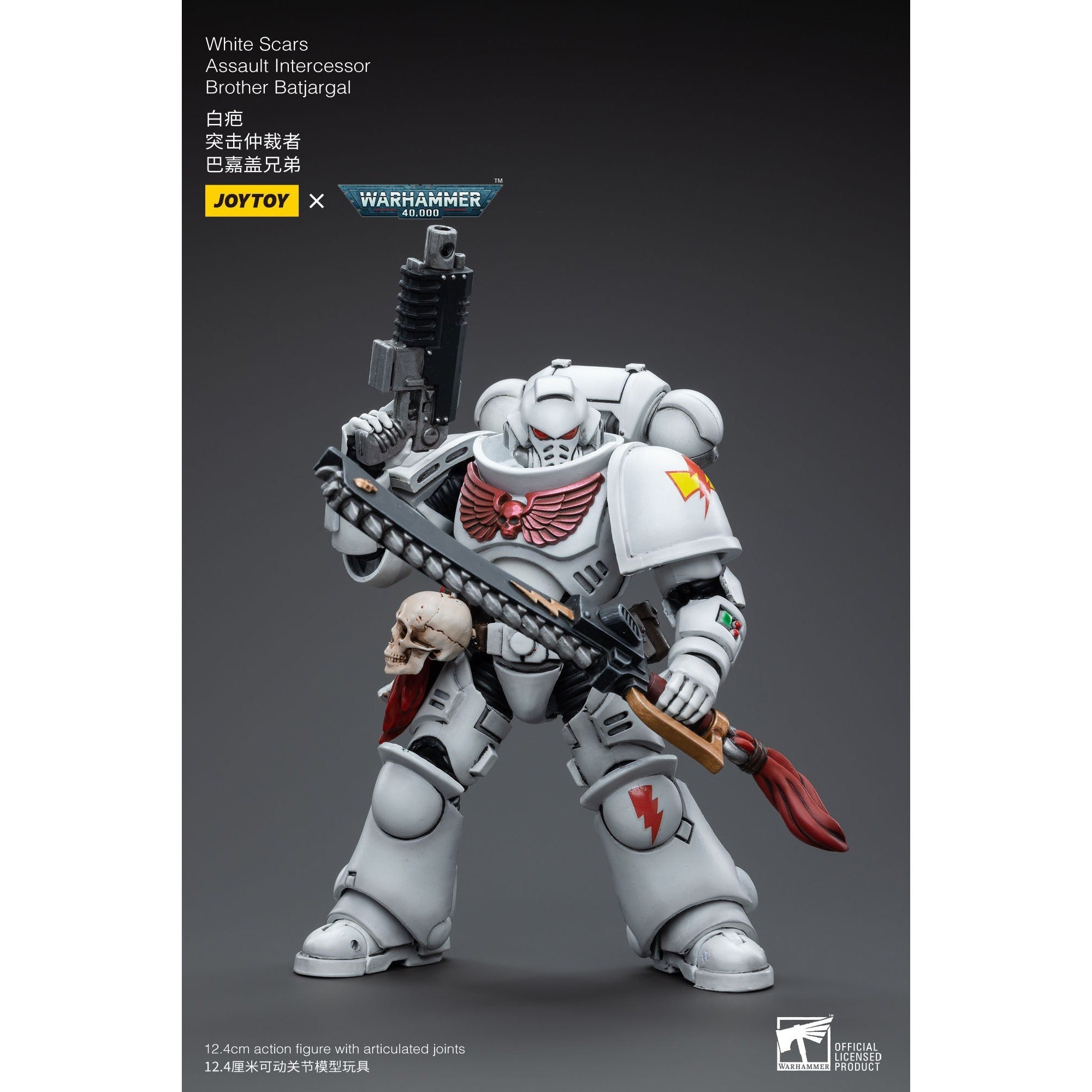 Warhammer 40k: White Scars Assault Intercessor Brother Batjargal - 12 cm-Actionfiguren-JoyToy-Mighty Underground