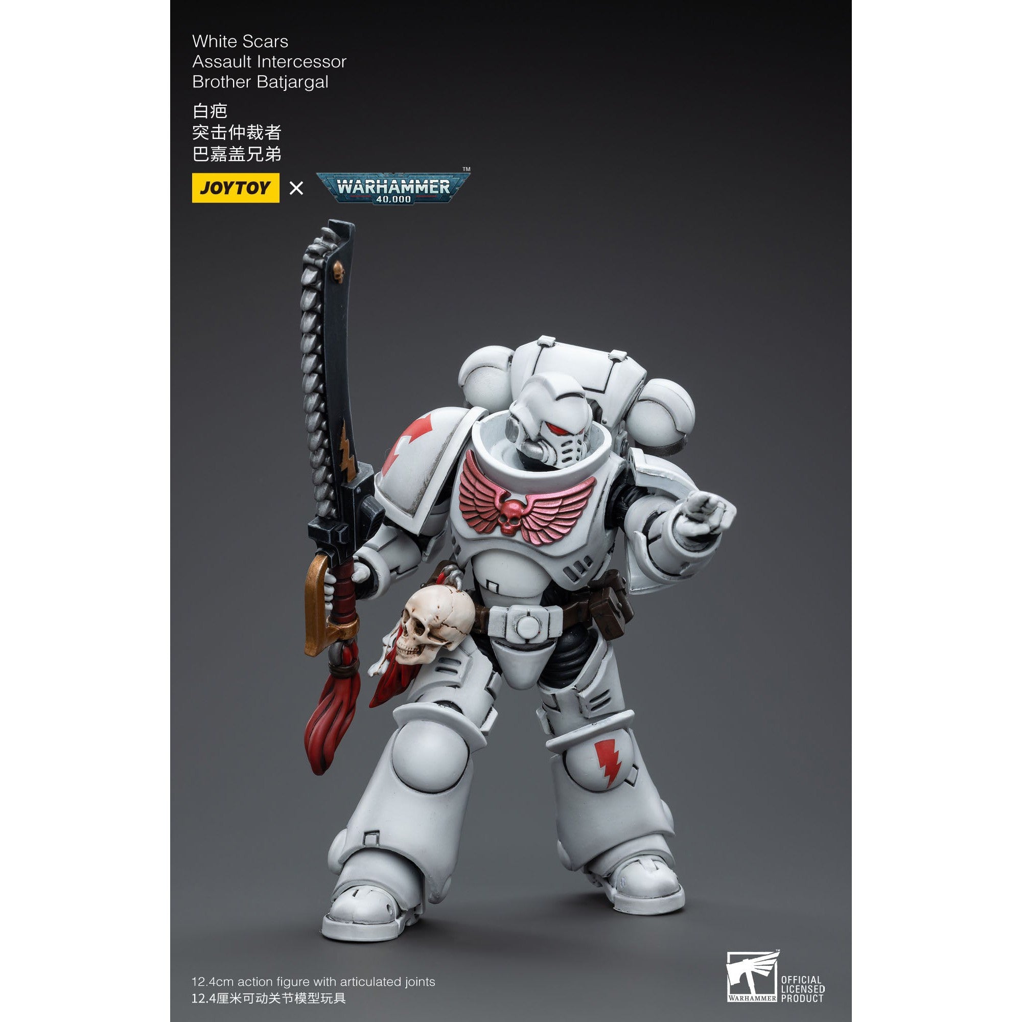 Warhammer 40k: White Scars Assault Intercessor Brother Batjargal - 12 cm-Actionfiguren-JoyToy-Mighty Underground