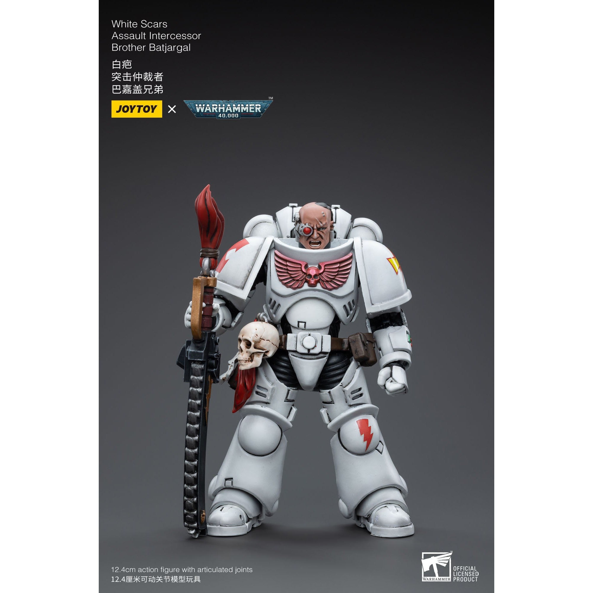 Warhammer 40k: White Scars Assault Intercessor Brother Batjargal - 12 cm-Actionfiguren-JoyToy-Mighty Underground