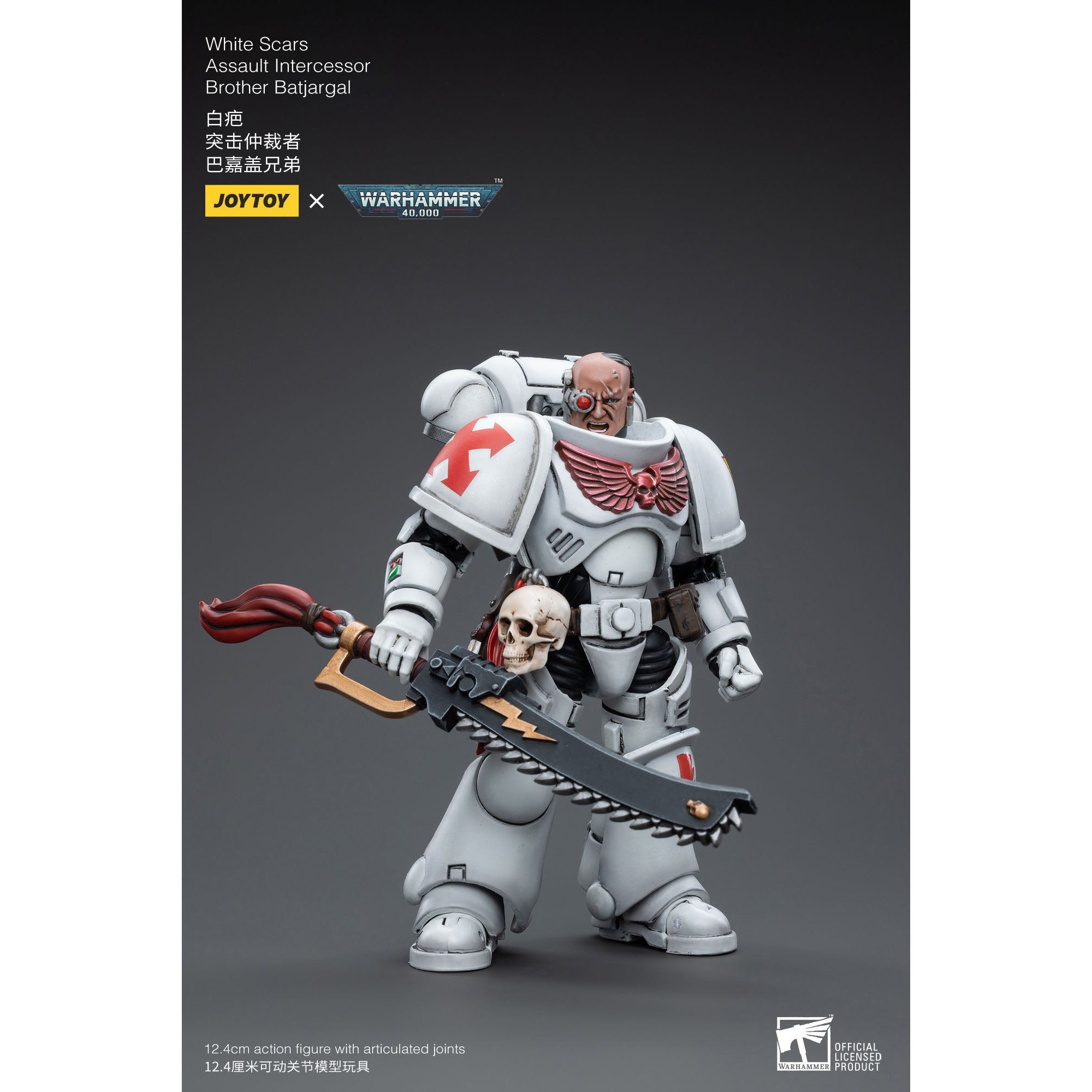 Warhammer 40k: White Scars Assault Intercessor Brother Batjargal - 12 cm-Actionfiguren-JoyToy-Mighty Underground