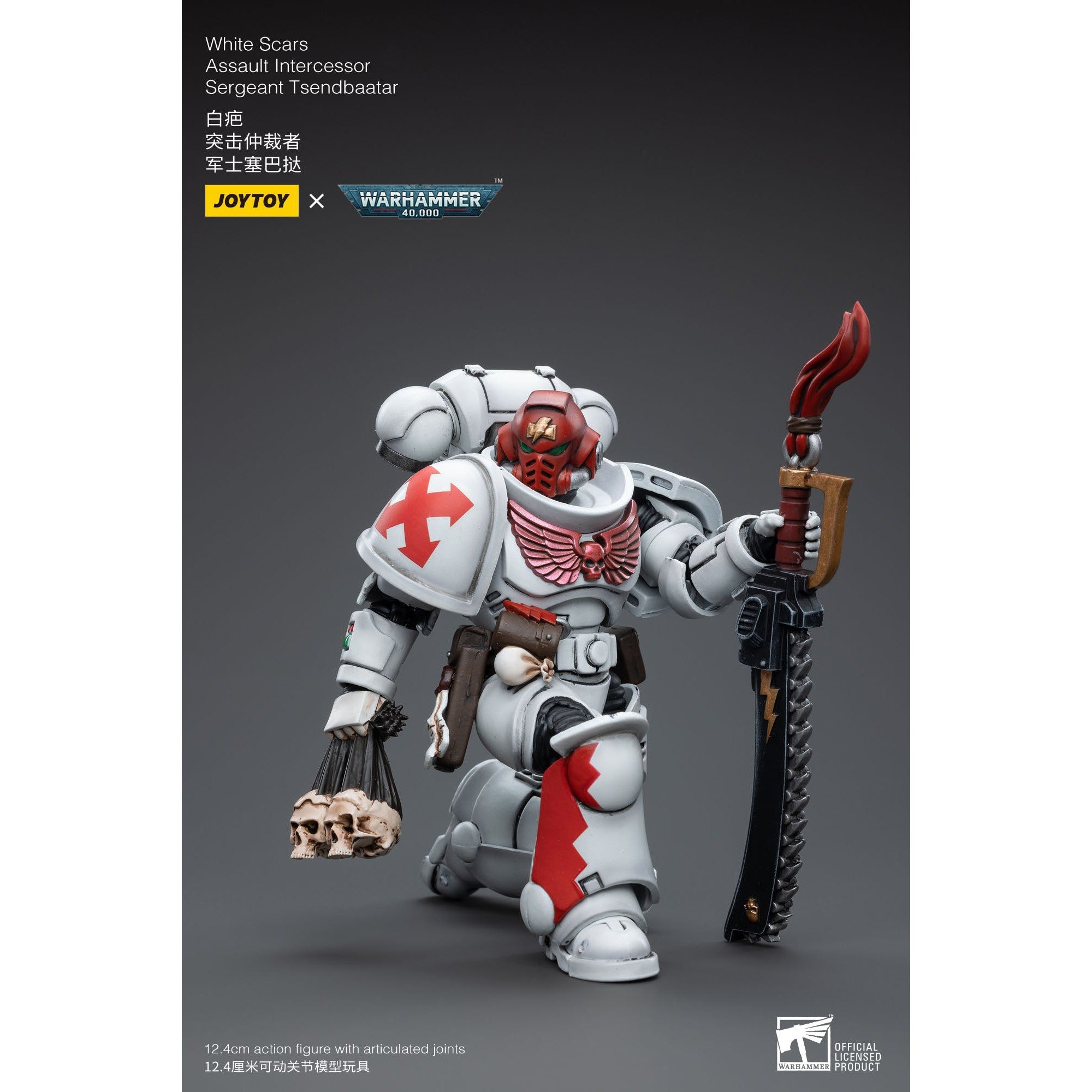 Warhammer 40k: White Scars Assault Intercessor Sergeant Tsendbaatar - 12 cm-Actionfiguren-JoyToy-Mighty Underground