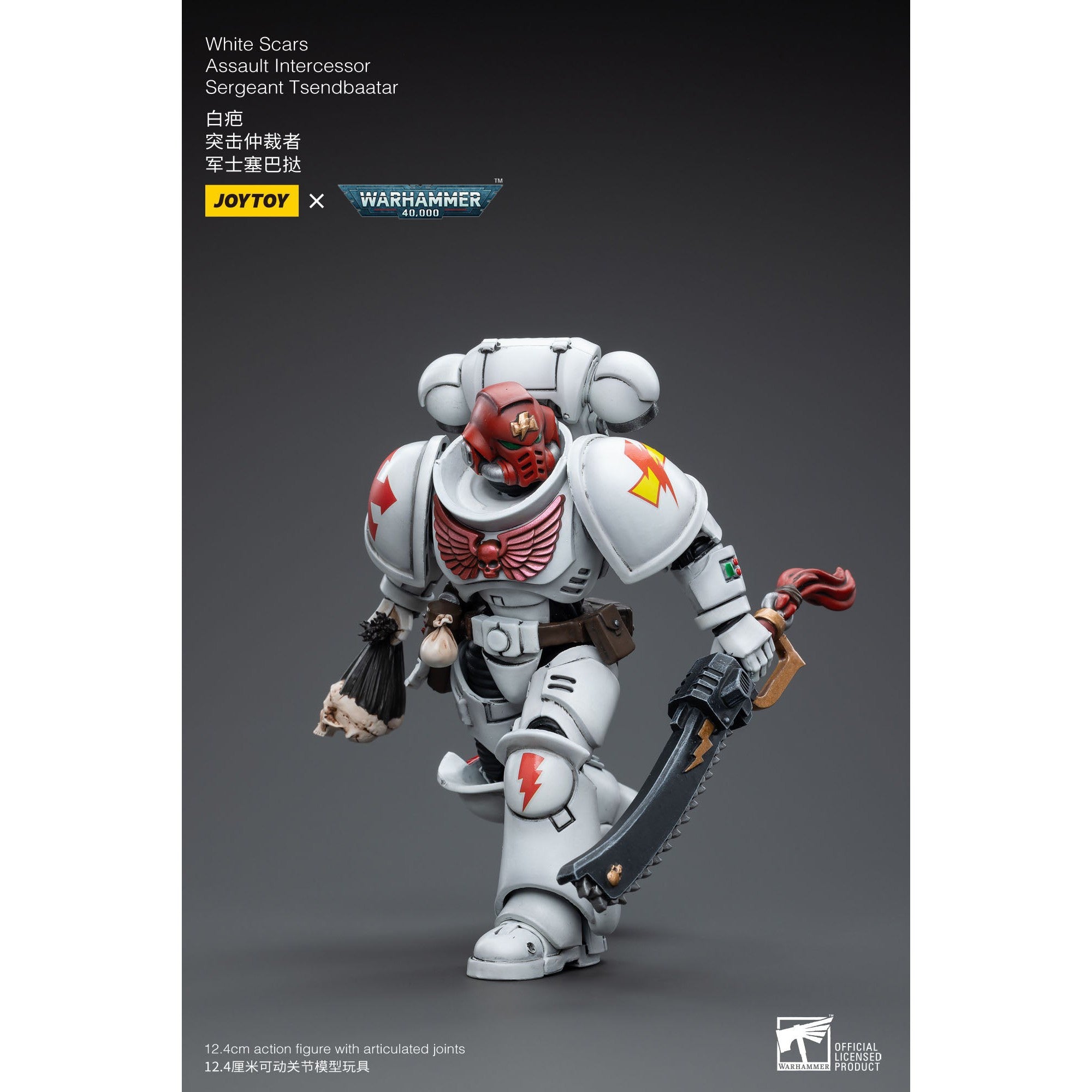 Warhammer 40k: White Scars Assault Intercessor Sergeant Tsendbaatar - 12 cm-Actionfiguren-JoyToy-Mighty Underground