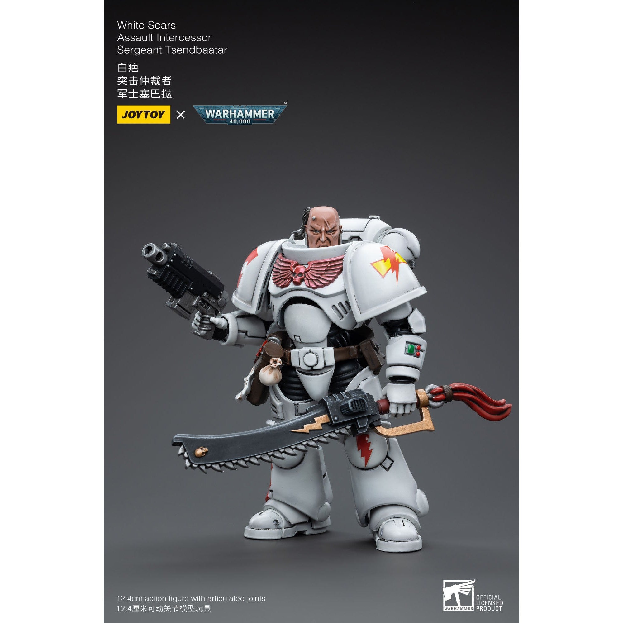 Warhammer 40k: White Scars Assault Intercessor Sergeant Tsendbaatar - 12 cm-Actionfiguren-JoyToy-Mighty Underground