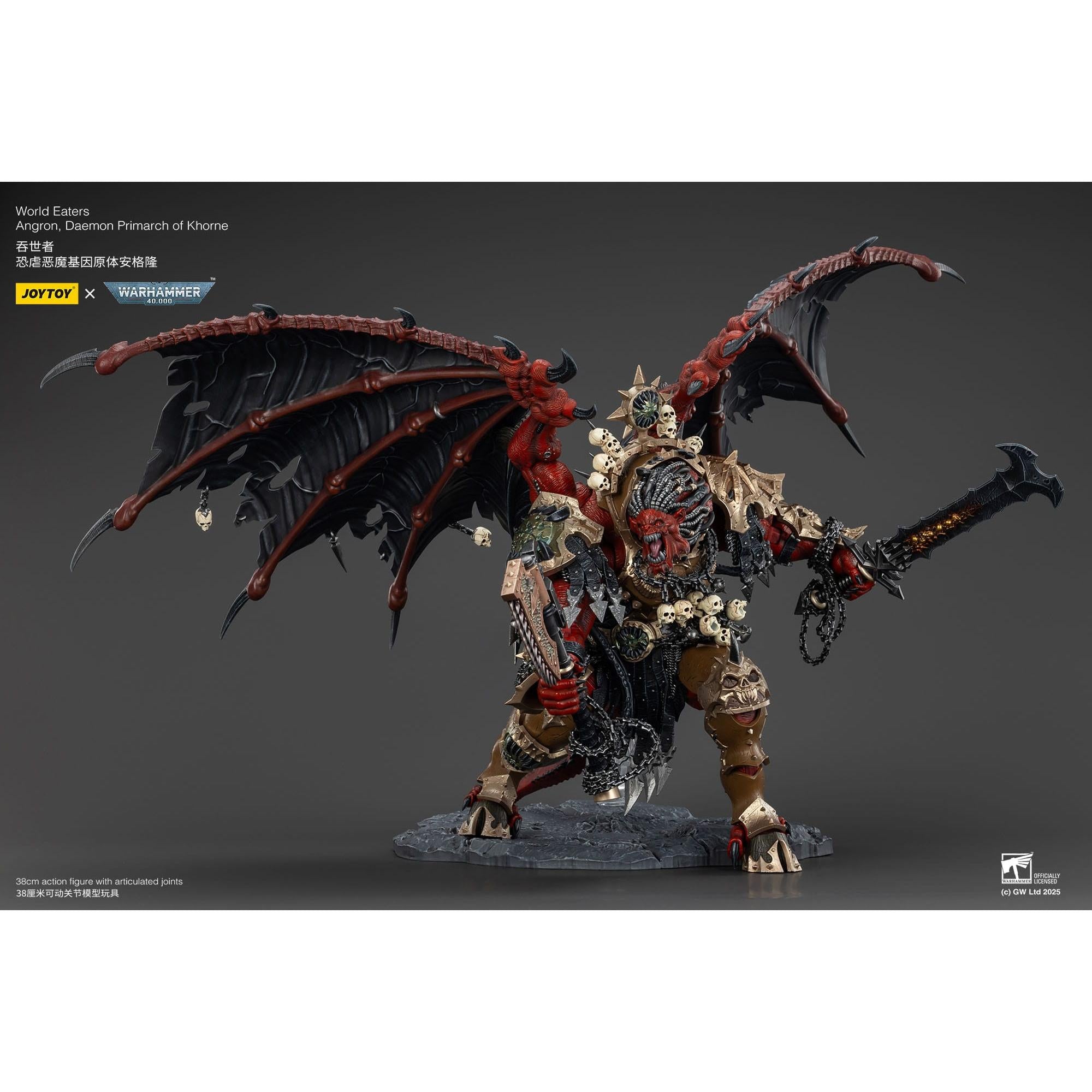 Warhammer 40k: World Eaters Angron Daemon Primarch of Khorne - 48 cm-Actionfiguren-JoyToy-Mighty Underground