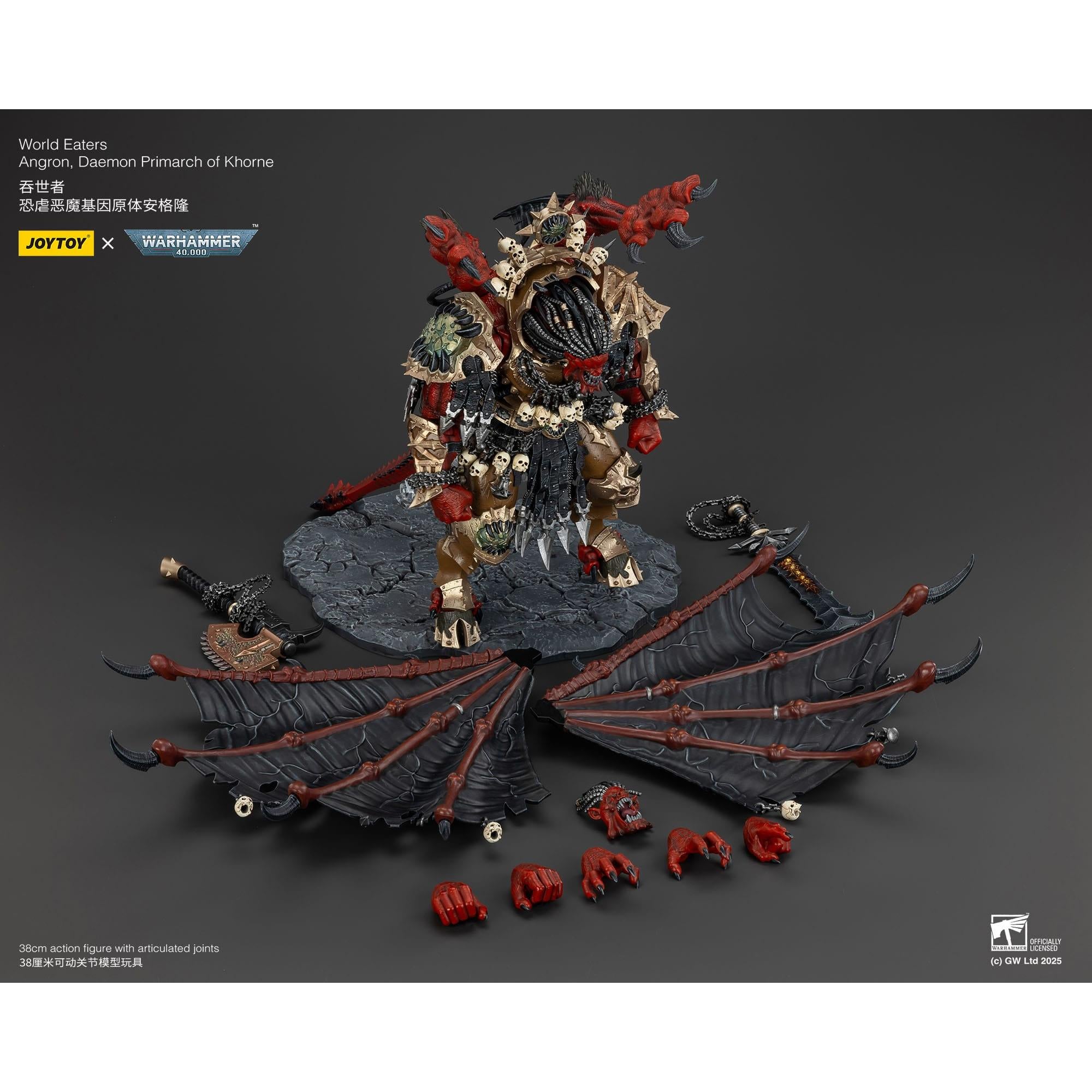 Warhammer 40k: World Eaters Angron Daemon Primarch of Khorne - 48 cm-Actionfiguren-JoyToy-Mighty Underground