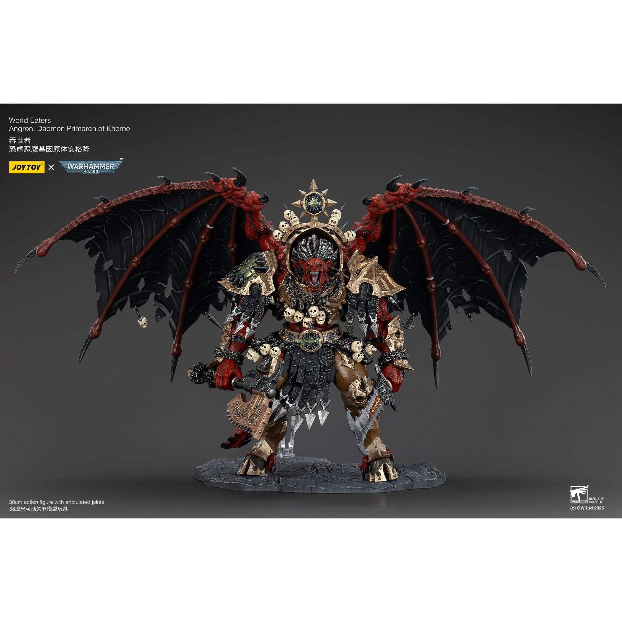 Warhammer 40k: World Eaters Angron Daemon Primarch of Khorne - 48 cm-Actionfiguren-JoyToy-Mighty Underground