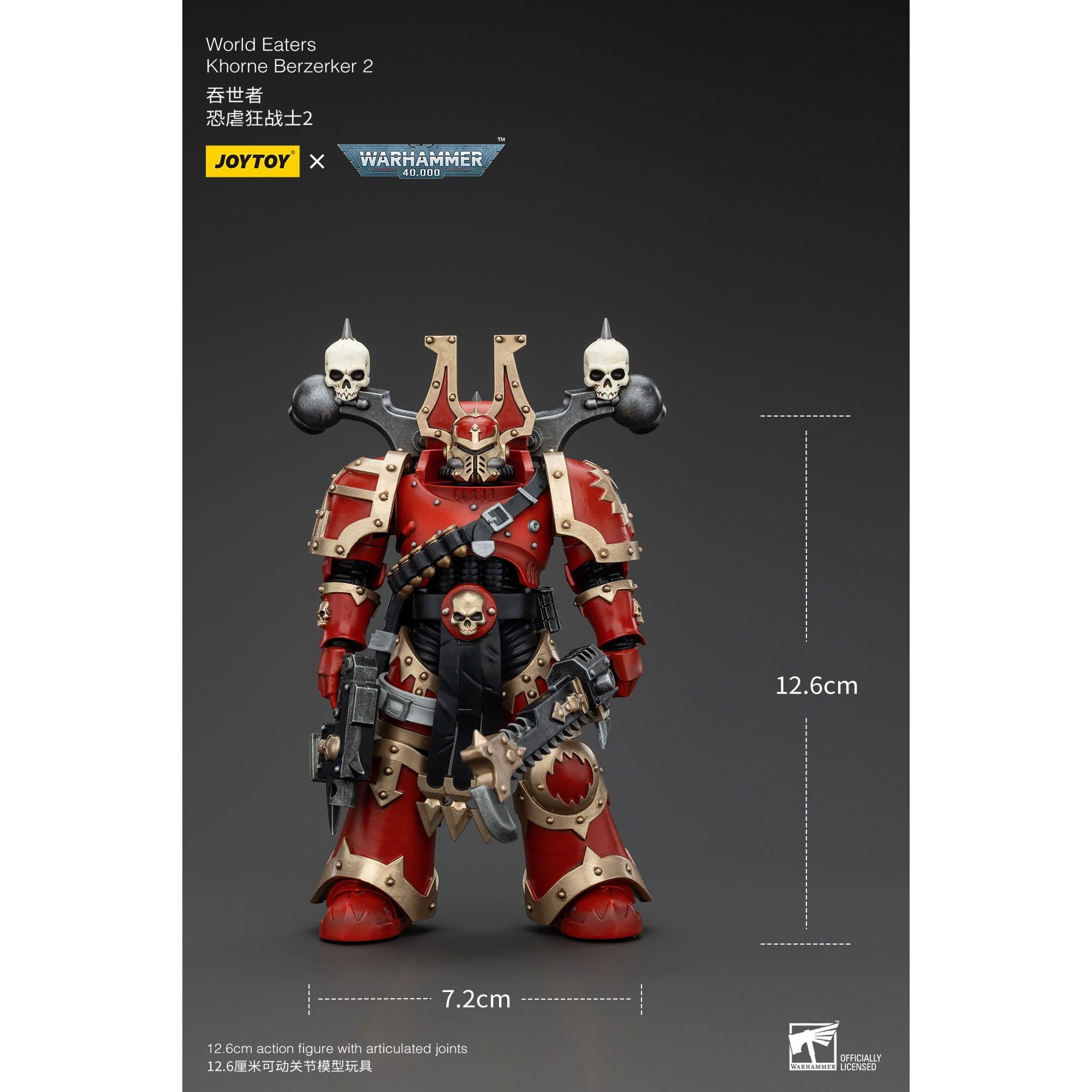 Warhammer 40k: World Eaters Khorne Berzerker 2 - 13 cm-Actionfiguren-JoyToy-Mighty Underground