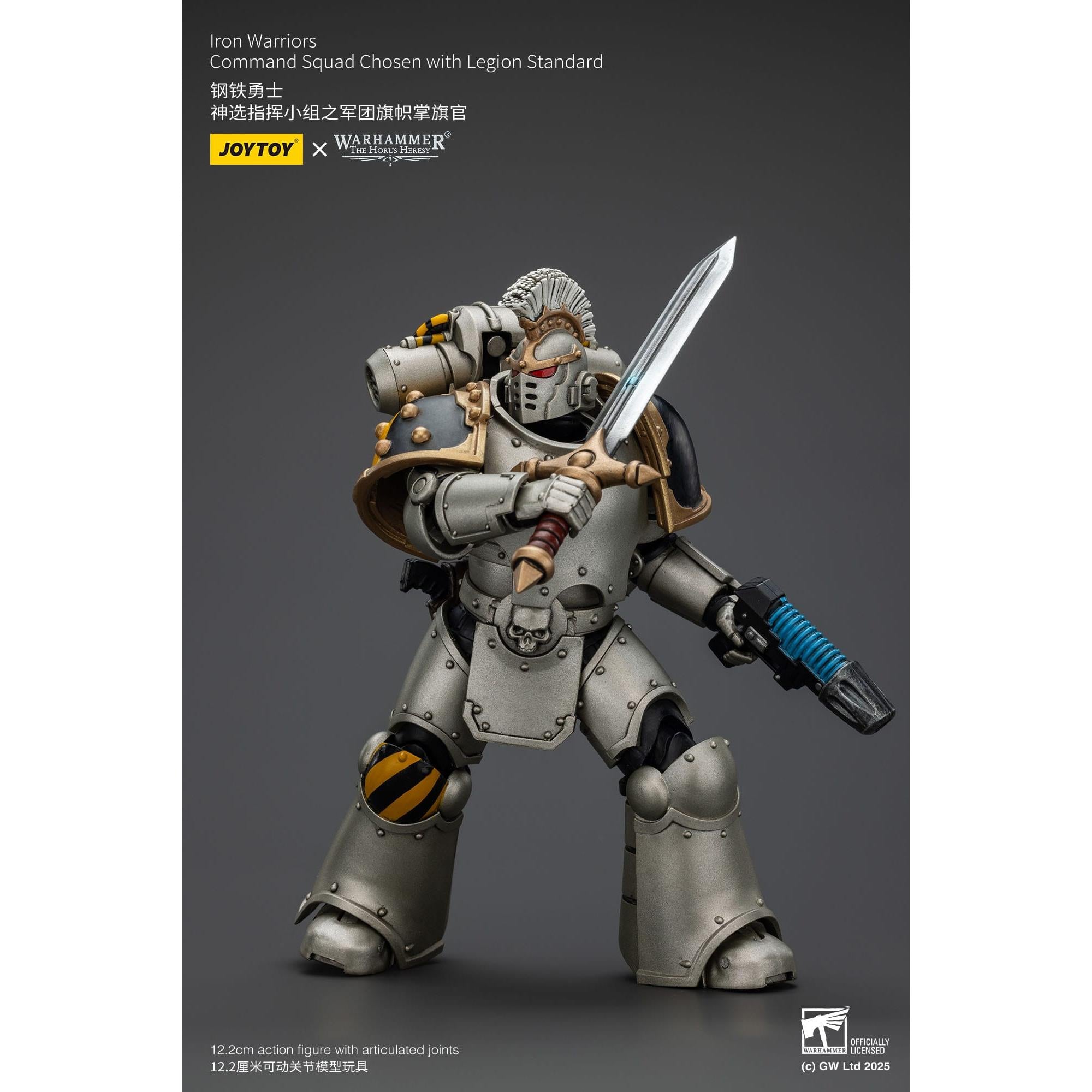 Warhammer 40k: lron Warriors Command Squad Chosen with Legion Standard (The Horus Heresy)-Actionfiguren-JoyToy-Mighty Underground