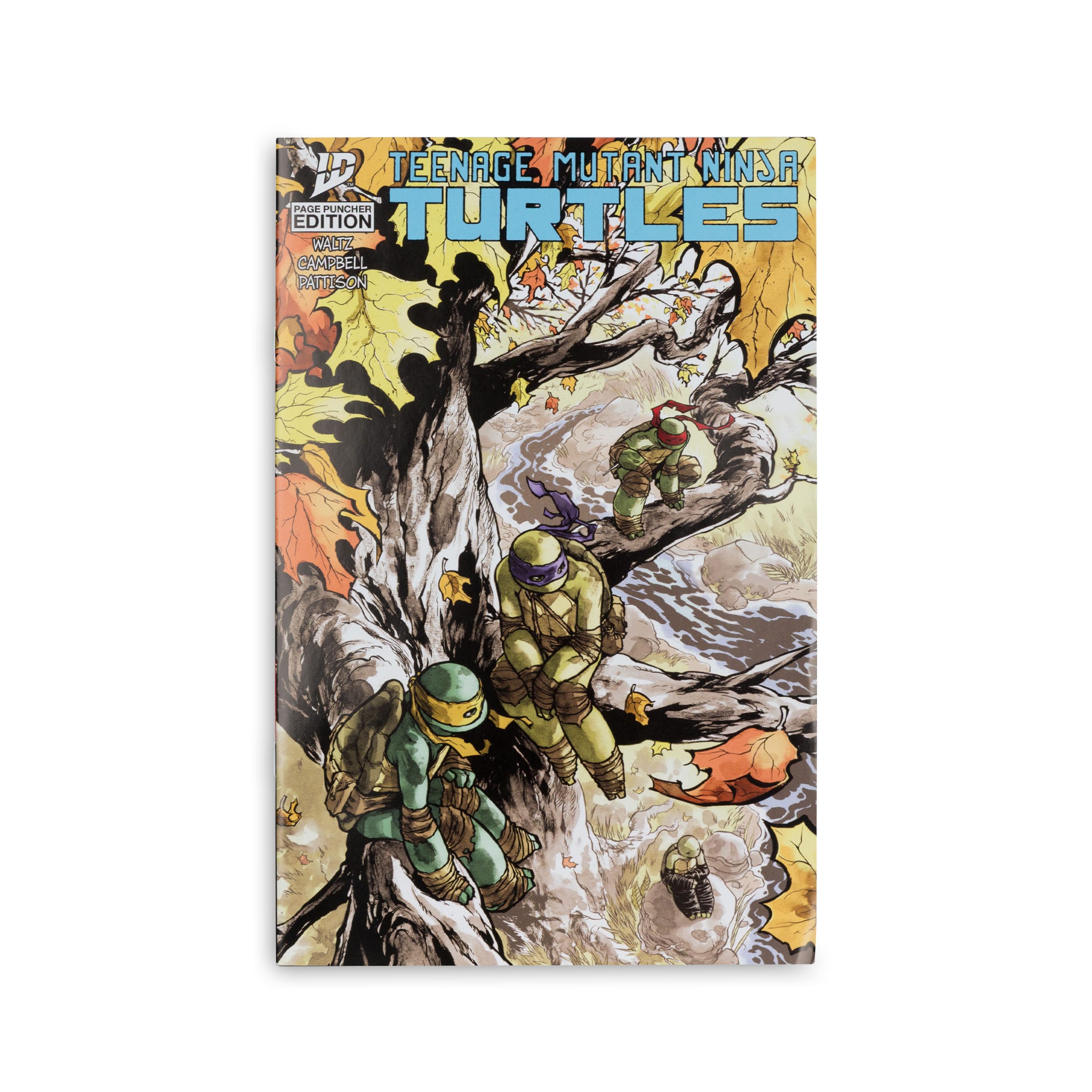 TMNT Page Punchers: Leonardo, Raphael, Michelangelo, Donatello Actionfigur & Comic - 5 inch 4er-Bundle