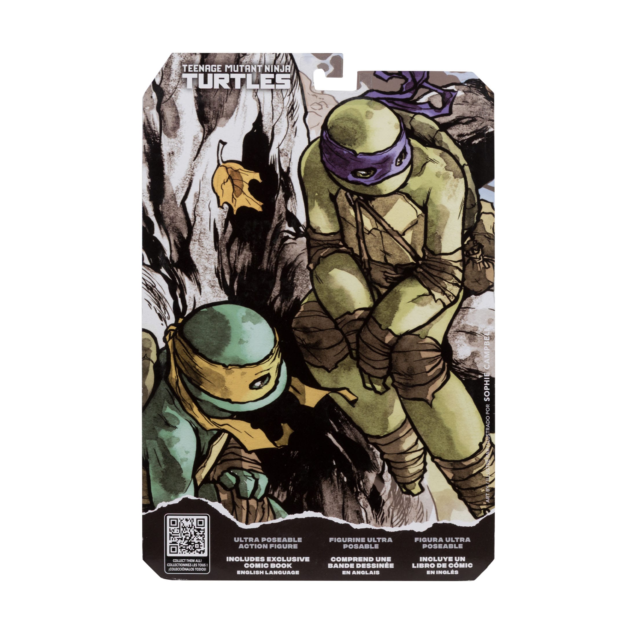 TMNT Page Punchers: Leonardo, Raphael, Michelangelo, Donatello Actionfigur & Comic - 5 inch 4er-Bundle