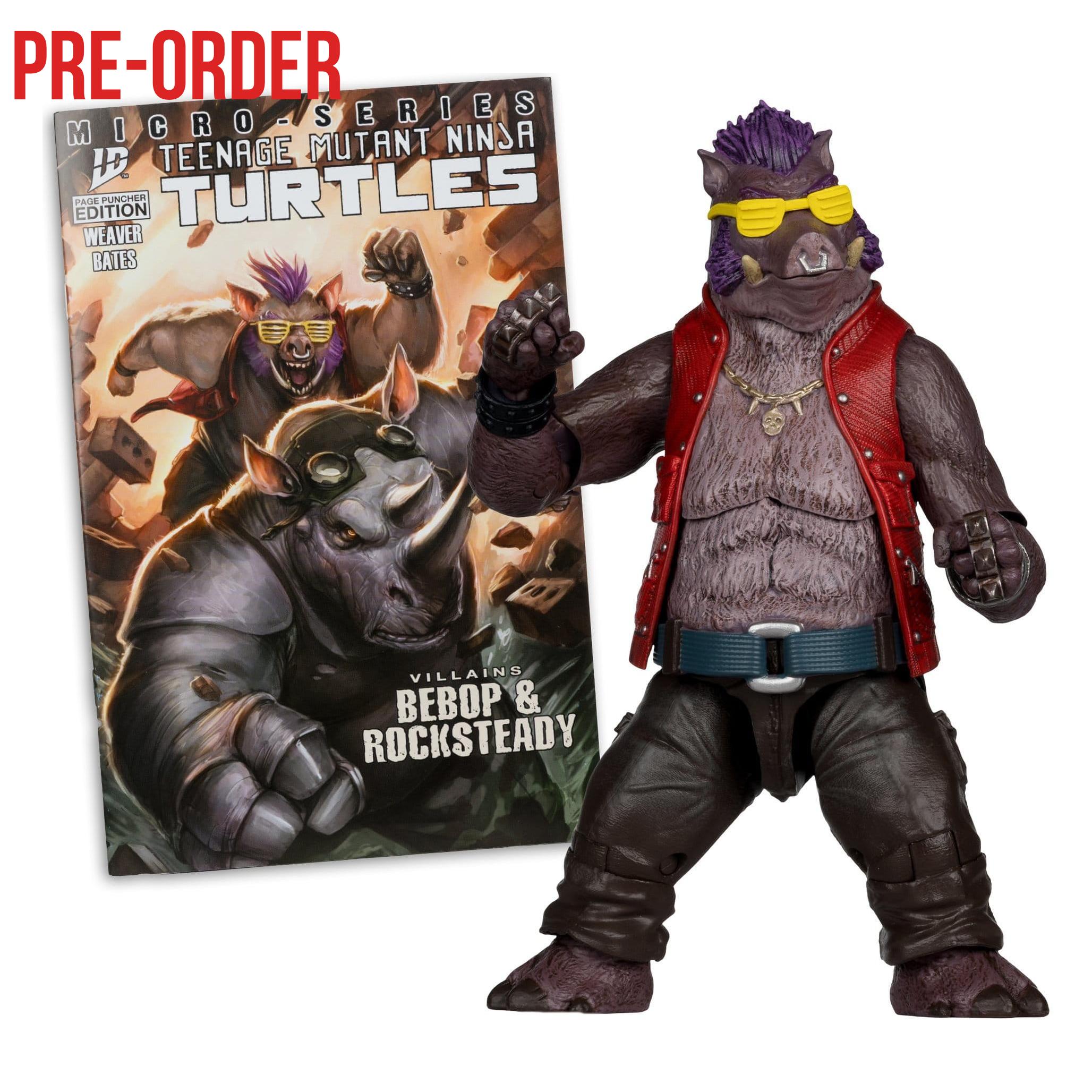 TMNT Page Punchers: Bebop Actionfigur & Comic - 5 inch