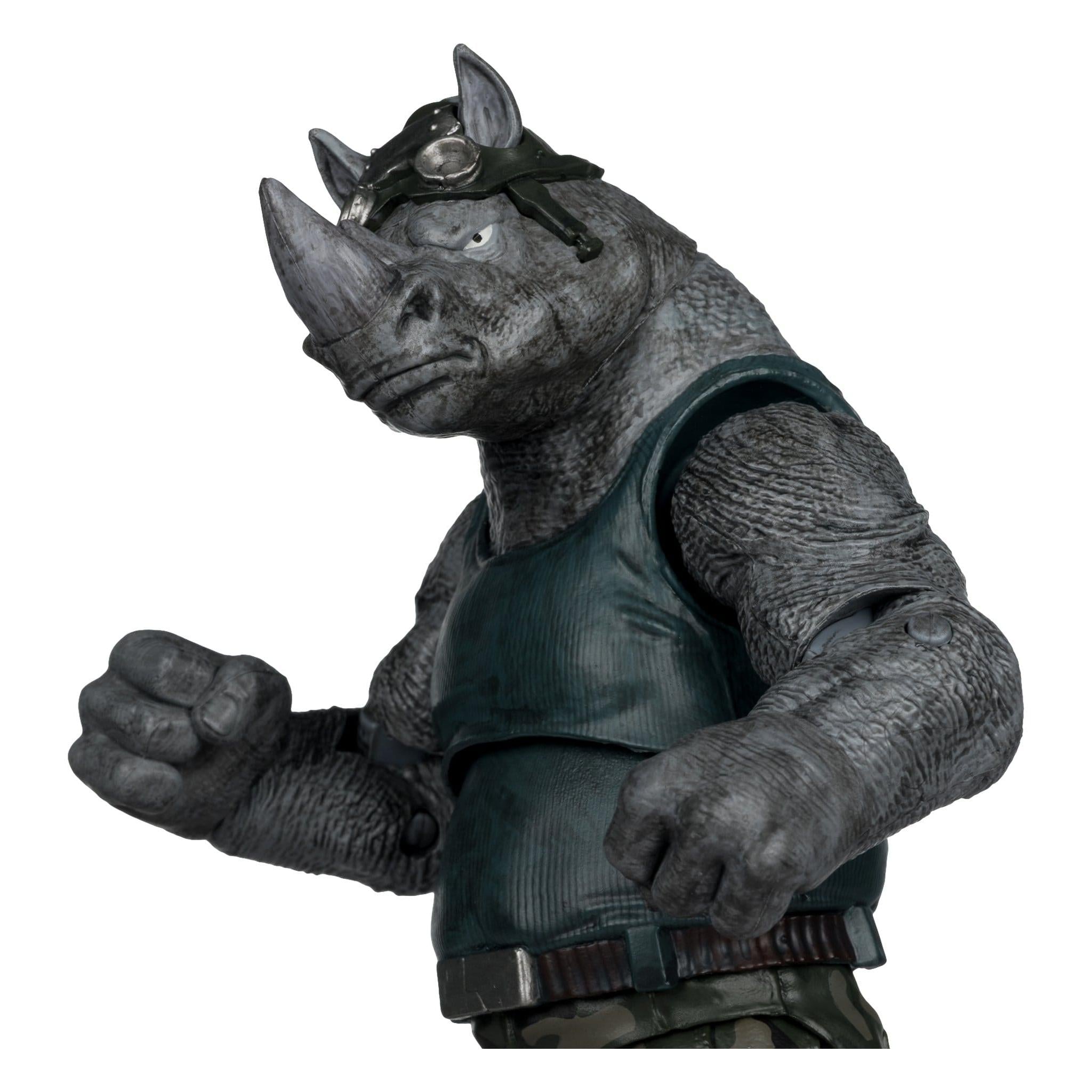 TMNT Page Punchers: Rocksteady Actionfigur & Comic - 5 inch