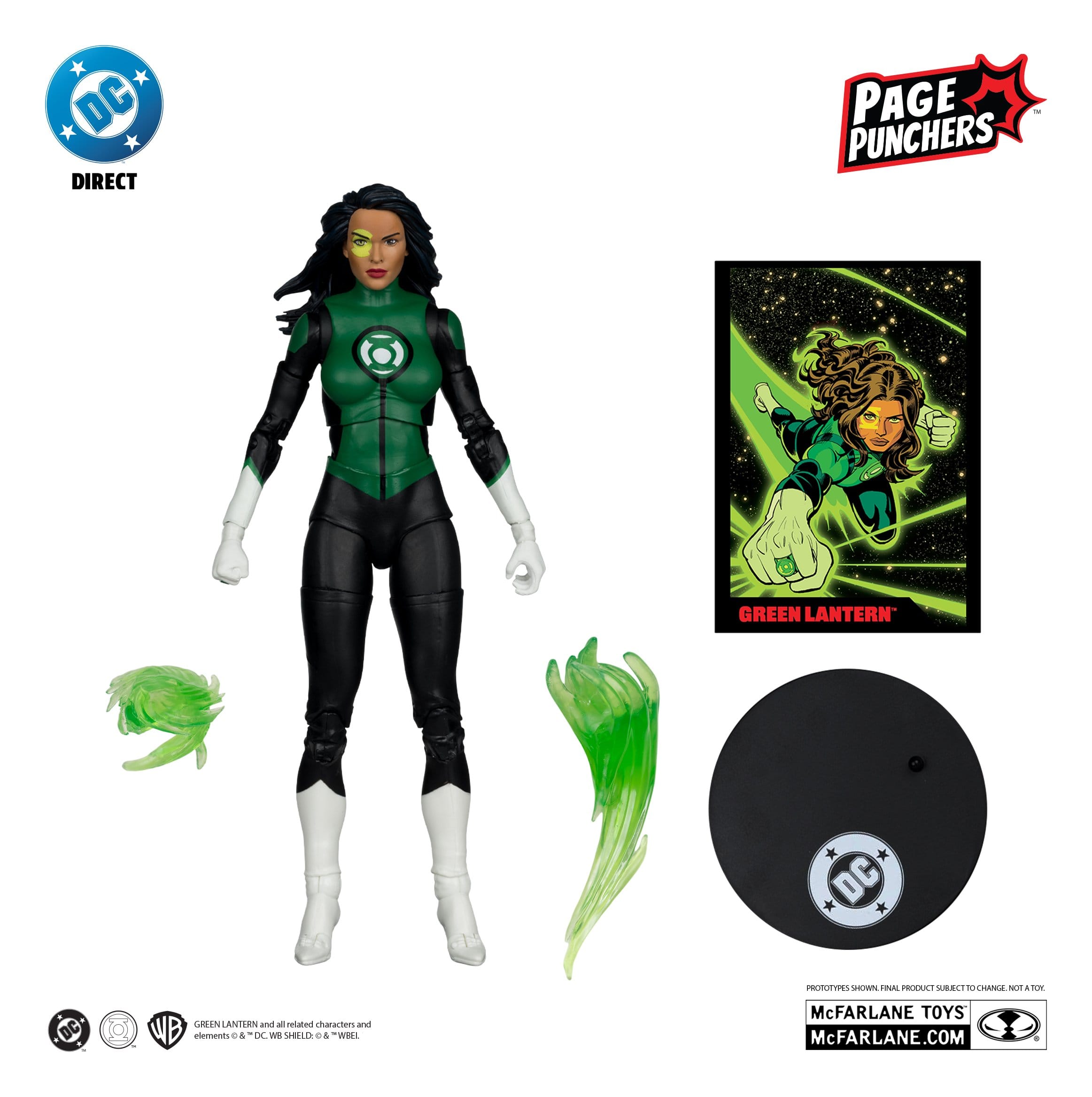 DC Page Punchers: Jessica Cruz (Green Lanterns # 48) (Red Platinum Edition) Actionfigur & Comic - 7 inch