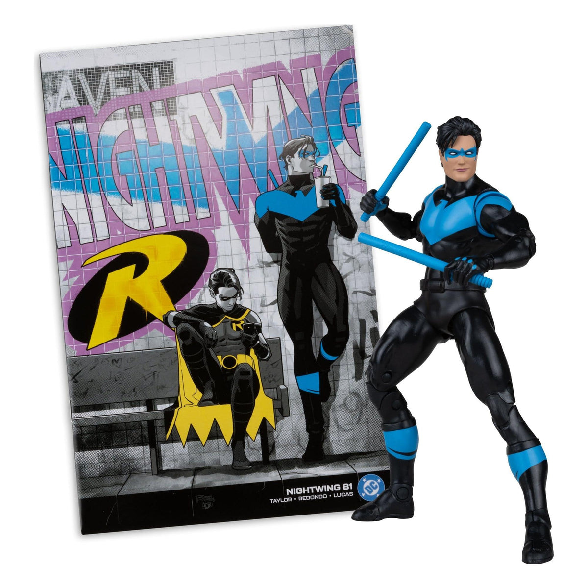 DC Page Punchers: Nightwing (Nightwing #81) Actionfigur & Comic - 7 inch