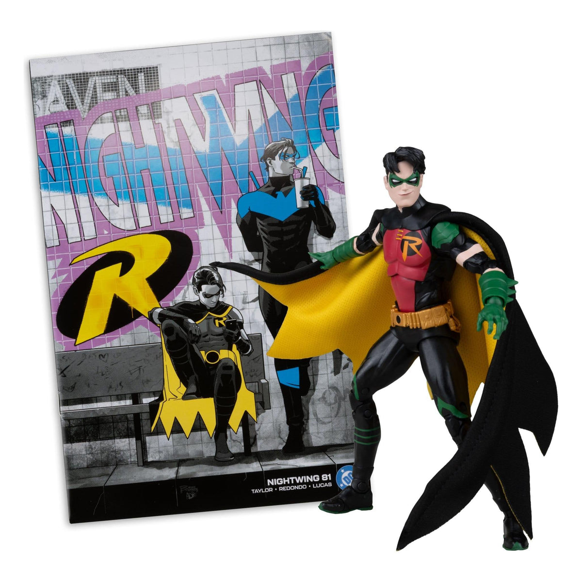 DC Page Punchers: Robin Tim Drake (Nightwing #81) Actionfigur & Comic - 7 inch