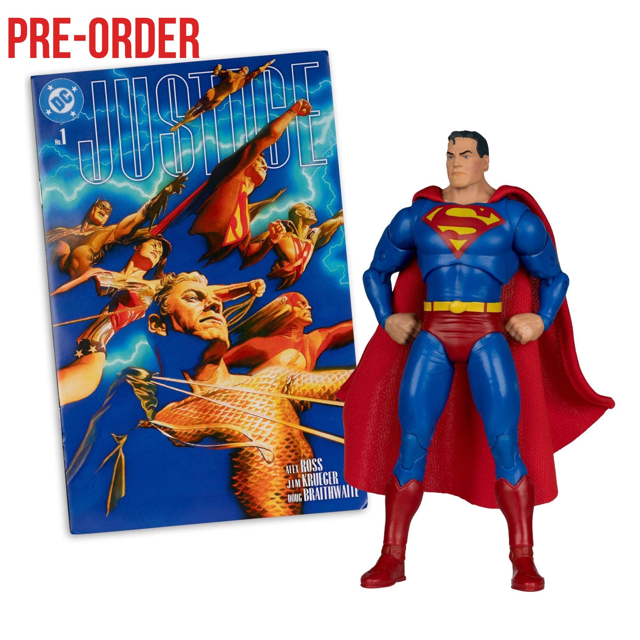 DC Page Punchers: Superman (Justice #1) Actionfigur & Comic - 7 inch