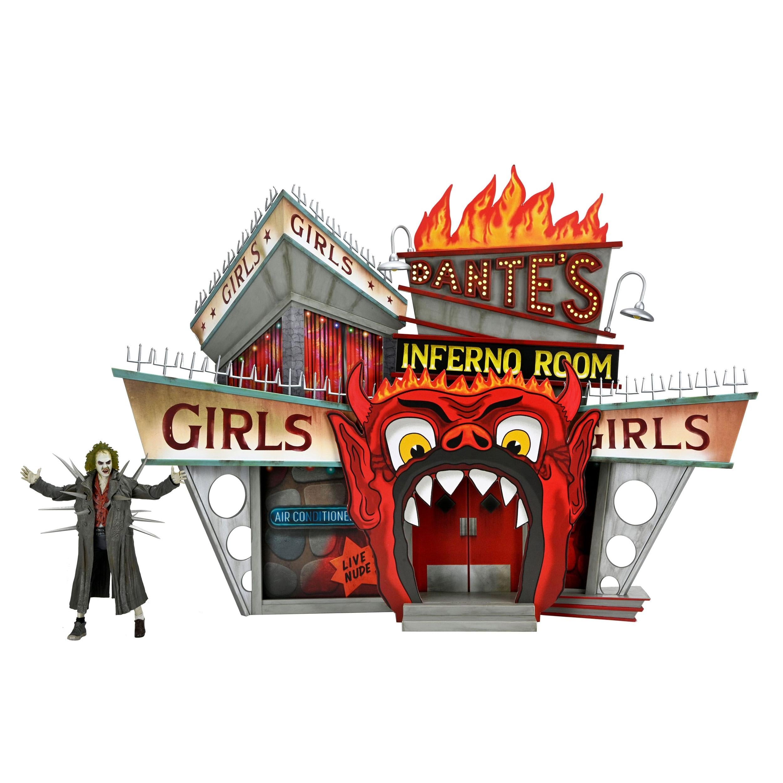 Beetlejuice (1988): Trenchcoat with Spikes Inferno Room Deluxe Set - Diorama