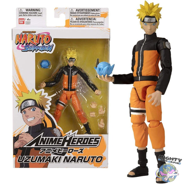 Anime Heroes: Naruto Uzumaki-Actionfiguren-Bandai-mighty-underground