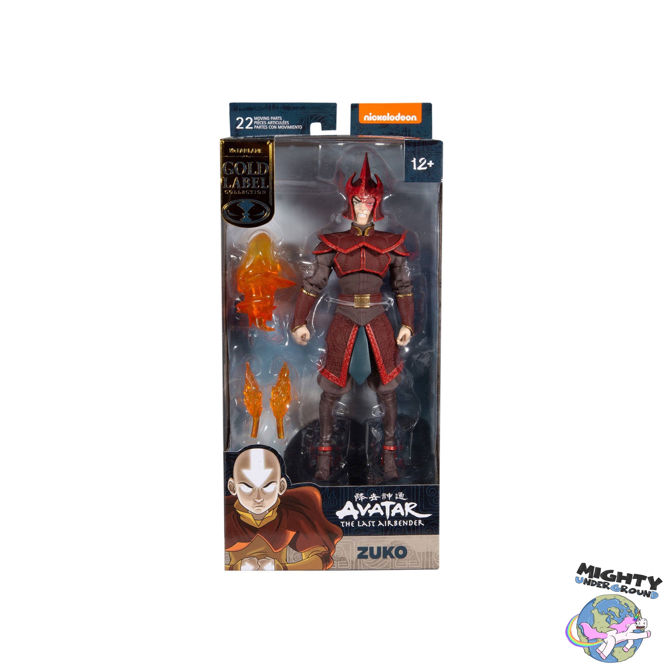 Avatar - Der Herr der Elemente: Prince Zuko (Helmeted, Gold Series) - 7 inch-Actionfiguren-McFarlane Toys-Mighty Underground