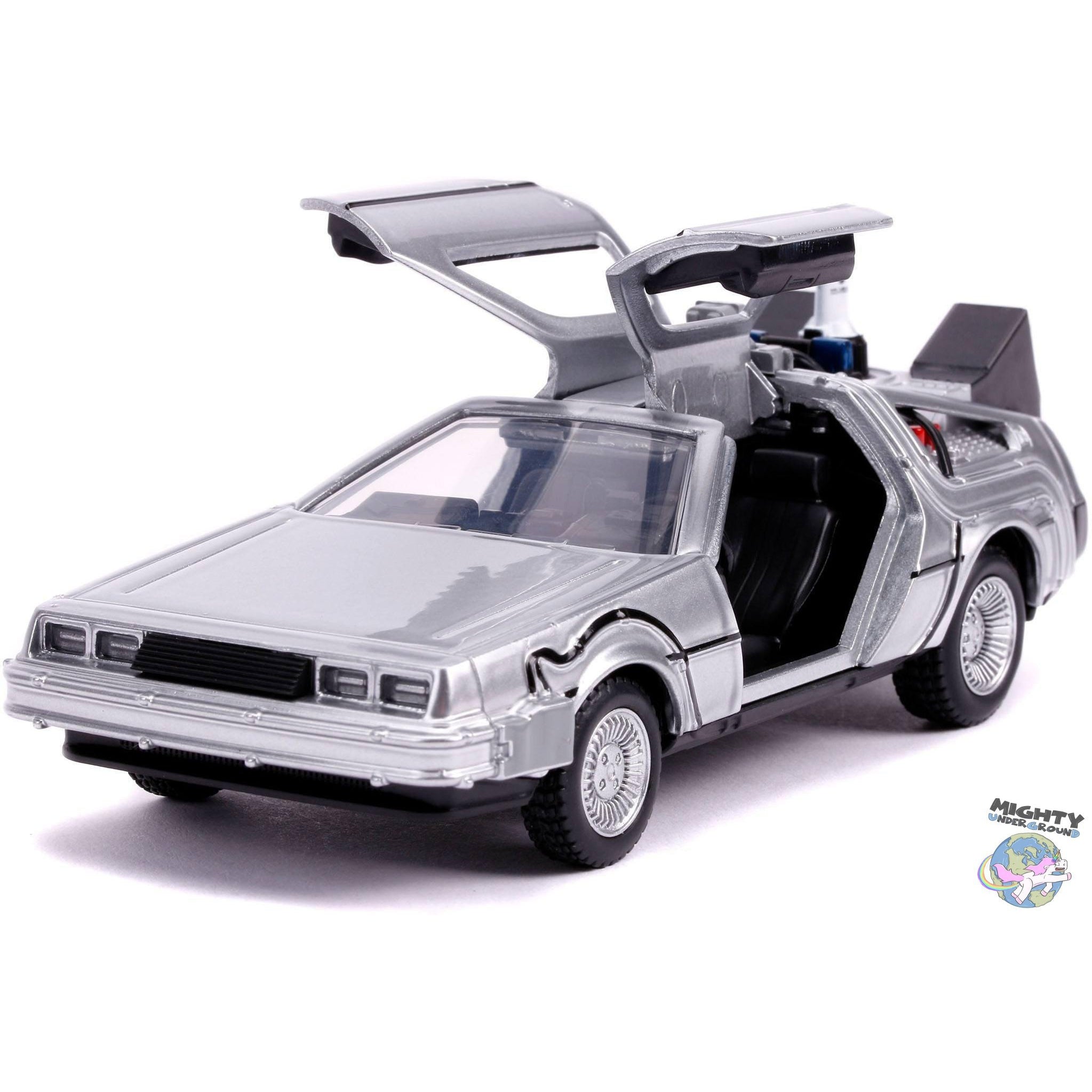 Back To The Future 2: Delorean 1:32 - Modelauto-Modellautos-Jada Toys-mighty-underground