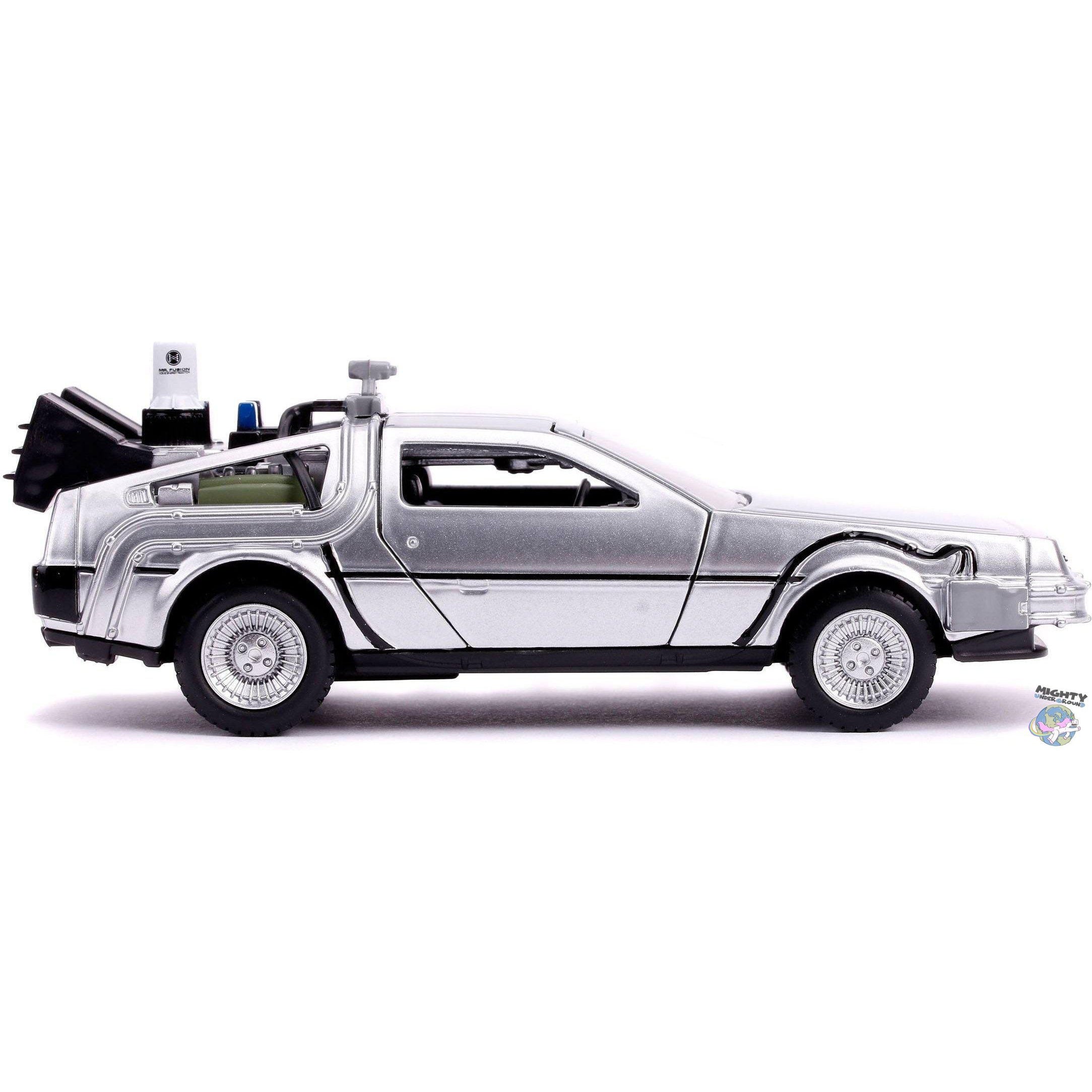 Back To The Future 2: Delorean 1:32 - Modelauto-Modellautos-Jada Toys-mighty-underground