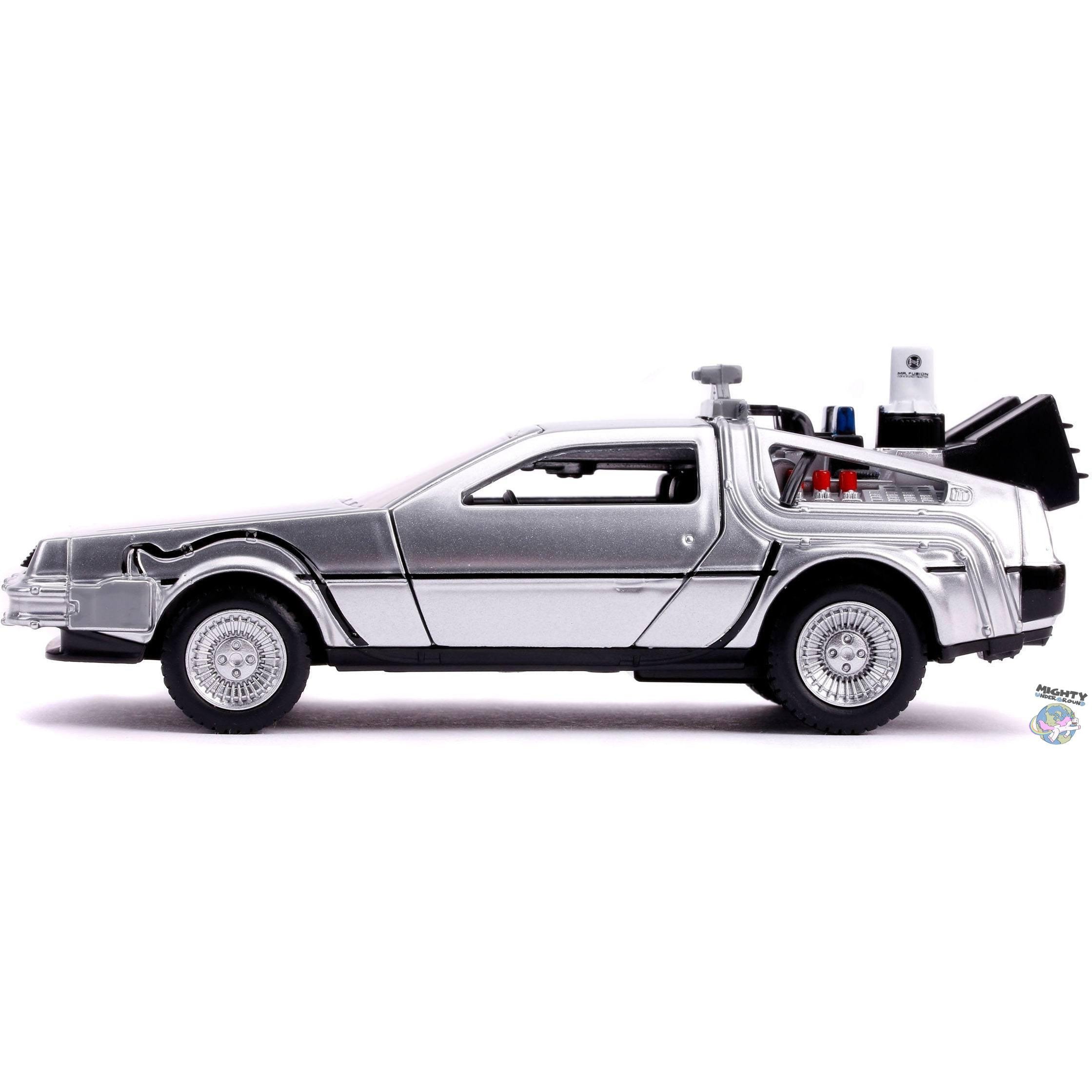 Back To The Future 2: Delorean 1:32 - Modelauto-Modellautos-Jada Toys-mighty-underground