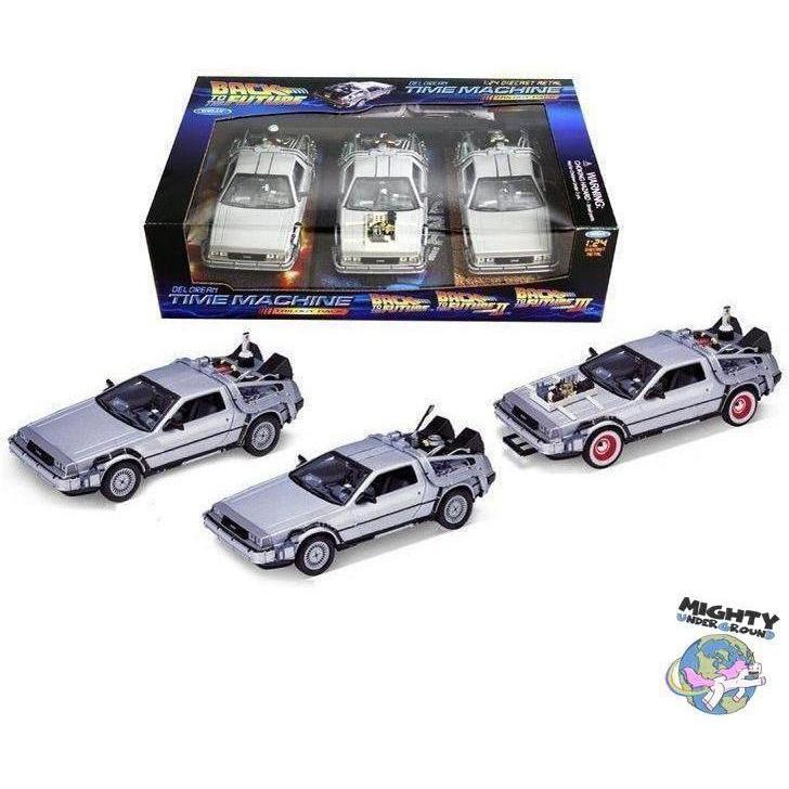 Back To The Future: Delorean Giftbox - Modelautos-Modellautos-Welly-mighty-underground