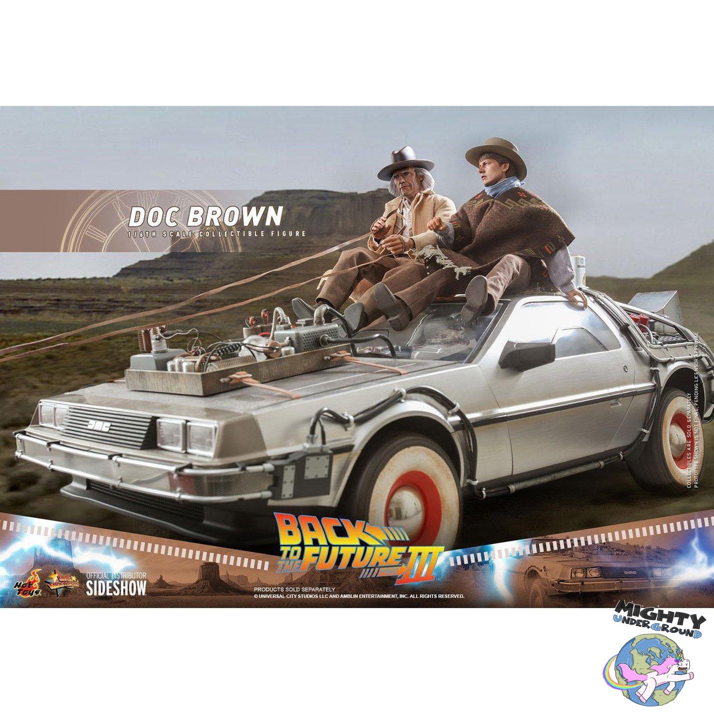 Back To The Future III: Doc Brown 1/6-Actionfiguren-Hot Toys-Mighty Underground