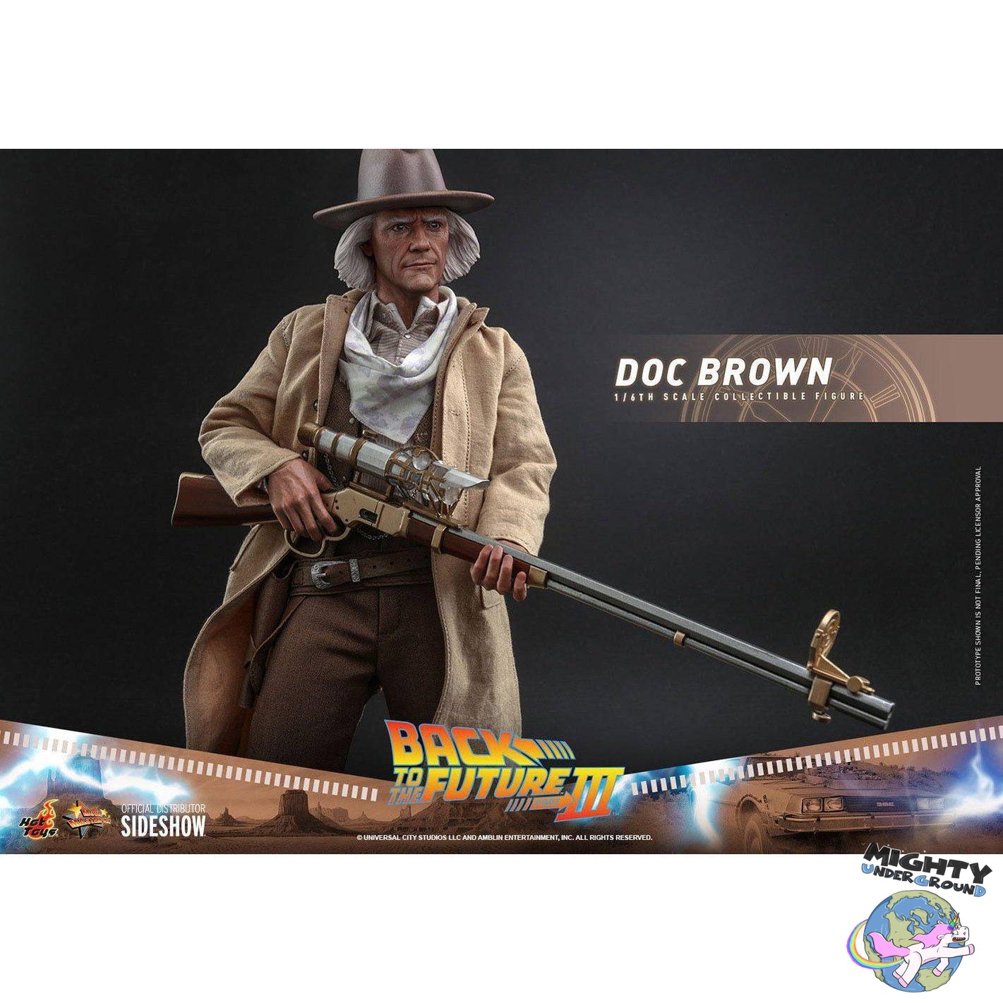 Back To The Future III: Doc Brown 1/6-Actionfiguren-Hot Toys-Mighty Underground