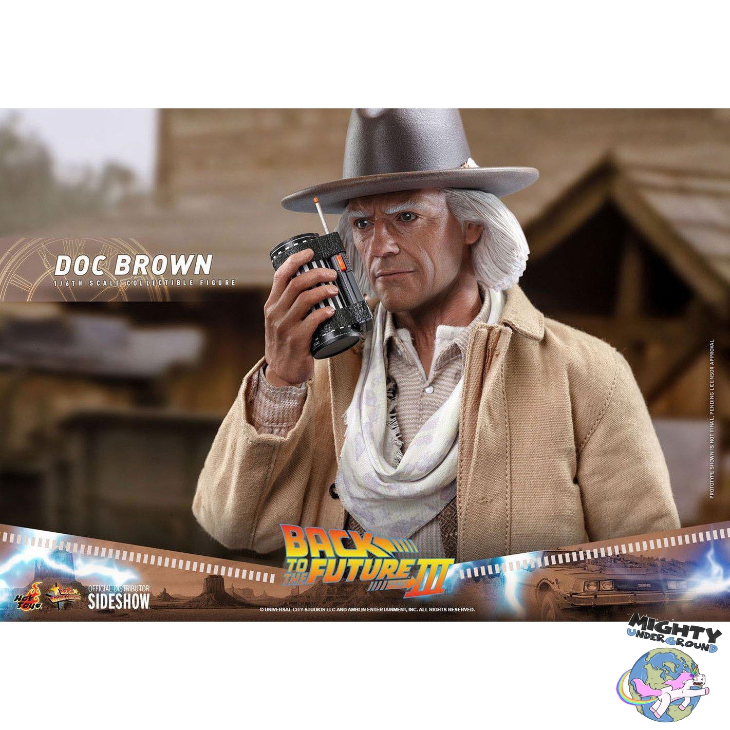 Back To The Future III: Doc Brown 1/6-Actionfiguren-Hot Toys-Mighty Underground