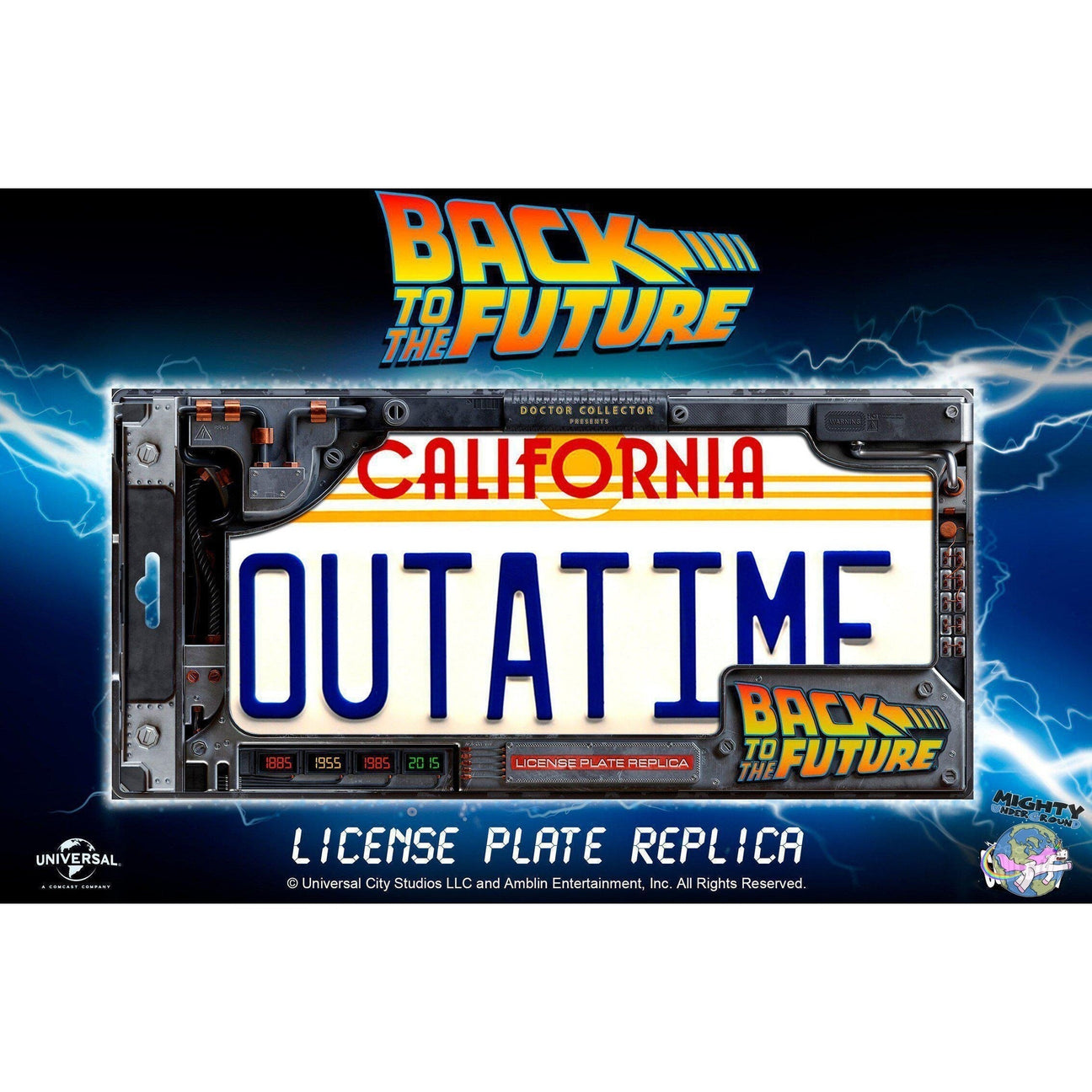 Back To The Future: Nummernschild - Replik (Dr. Collector)-Replik-Dr. Collector-mighty-underground