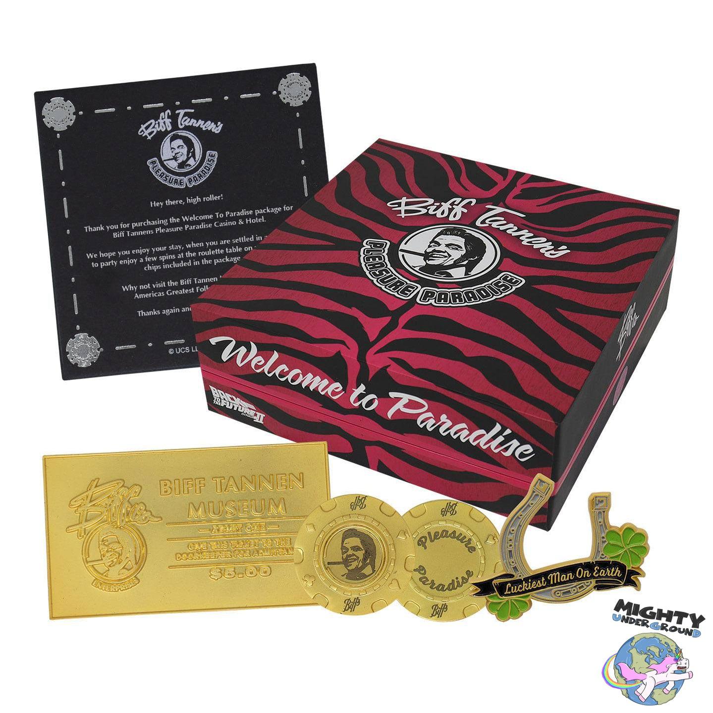 Back to the Future: Biff Tannen's Pleasure Paradise - Premium Replik Box-Merchandise-FaNaTtik-Mighty Underground