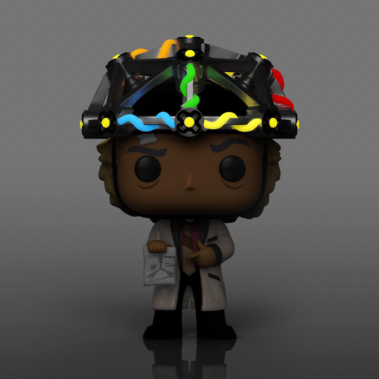 Back to the Future: Doc with Helmet (GitD) - POP! & Tee-POP! + Funkos-Funko-Mighty Underground