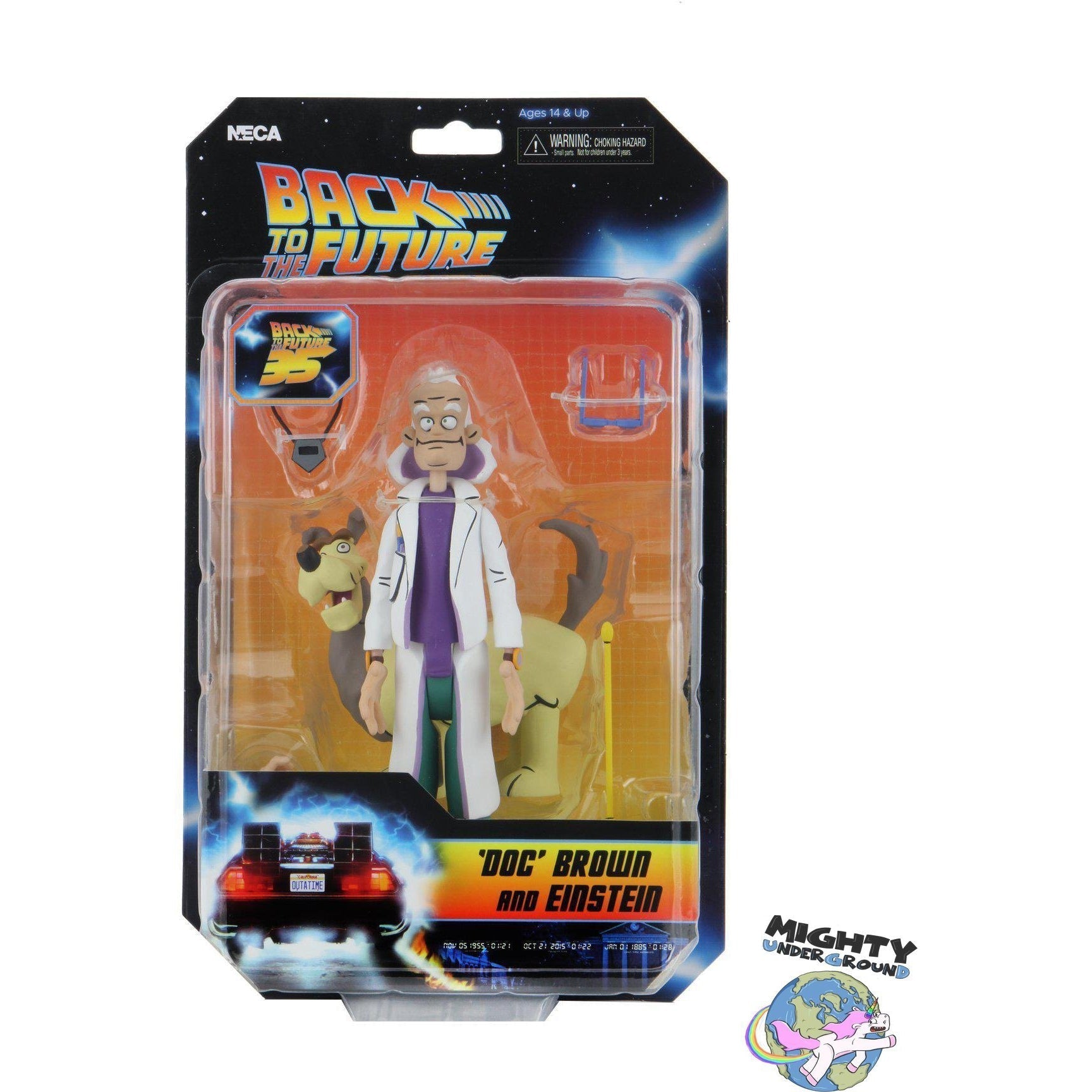 Back to the Future (Toony Classics): Doc and Einstein-Actionfiguren-NECA-mighty-underground