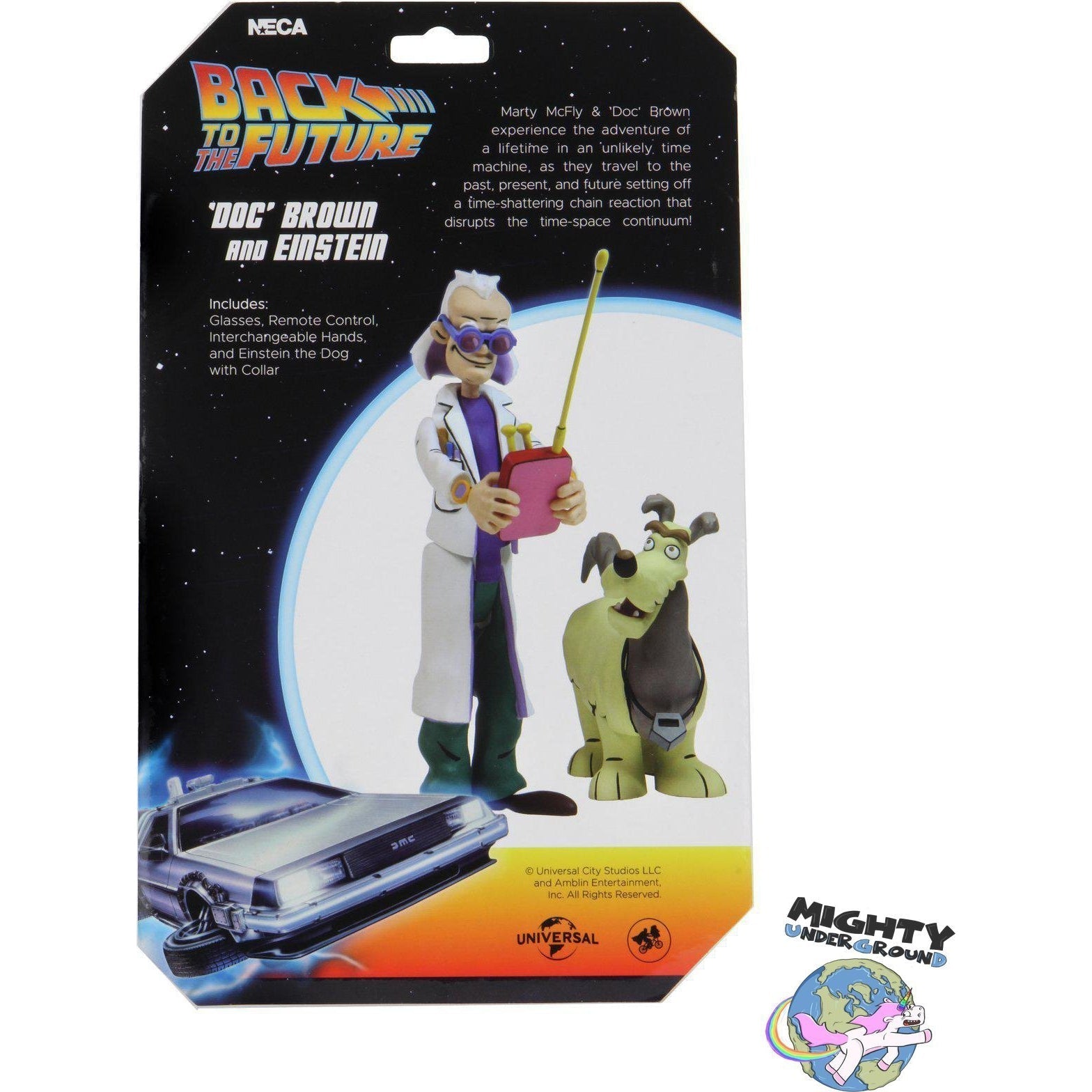 Back to the Future (Toony Classics): Doc and Einstein-Actionfiguren-NECA-mighty-underground