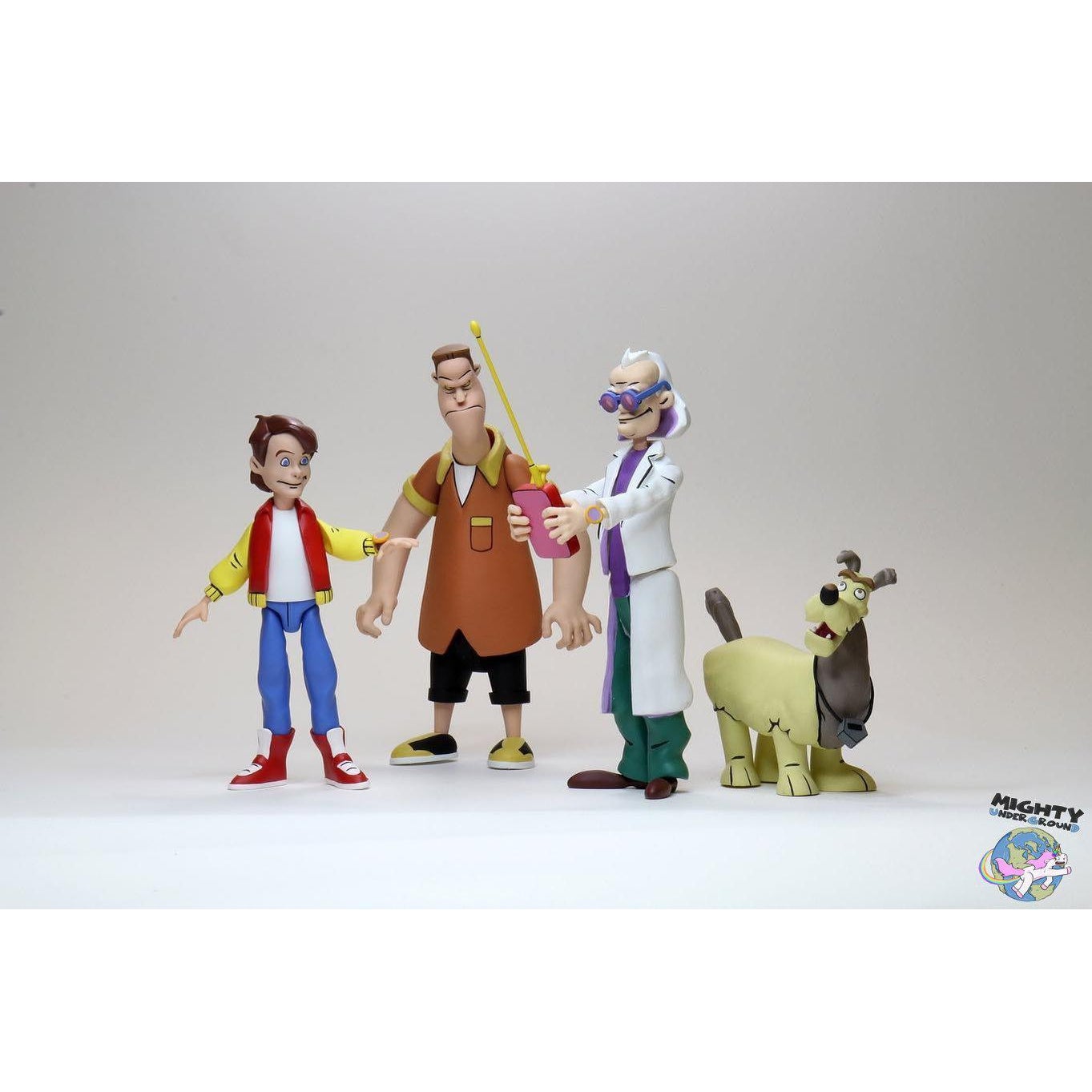 Back to the Future (Toony Classics): Doc and Einstein-Actionfiguren-NECA-mighty-underground