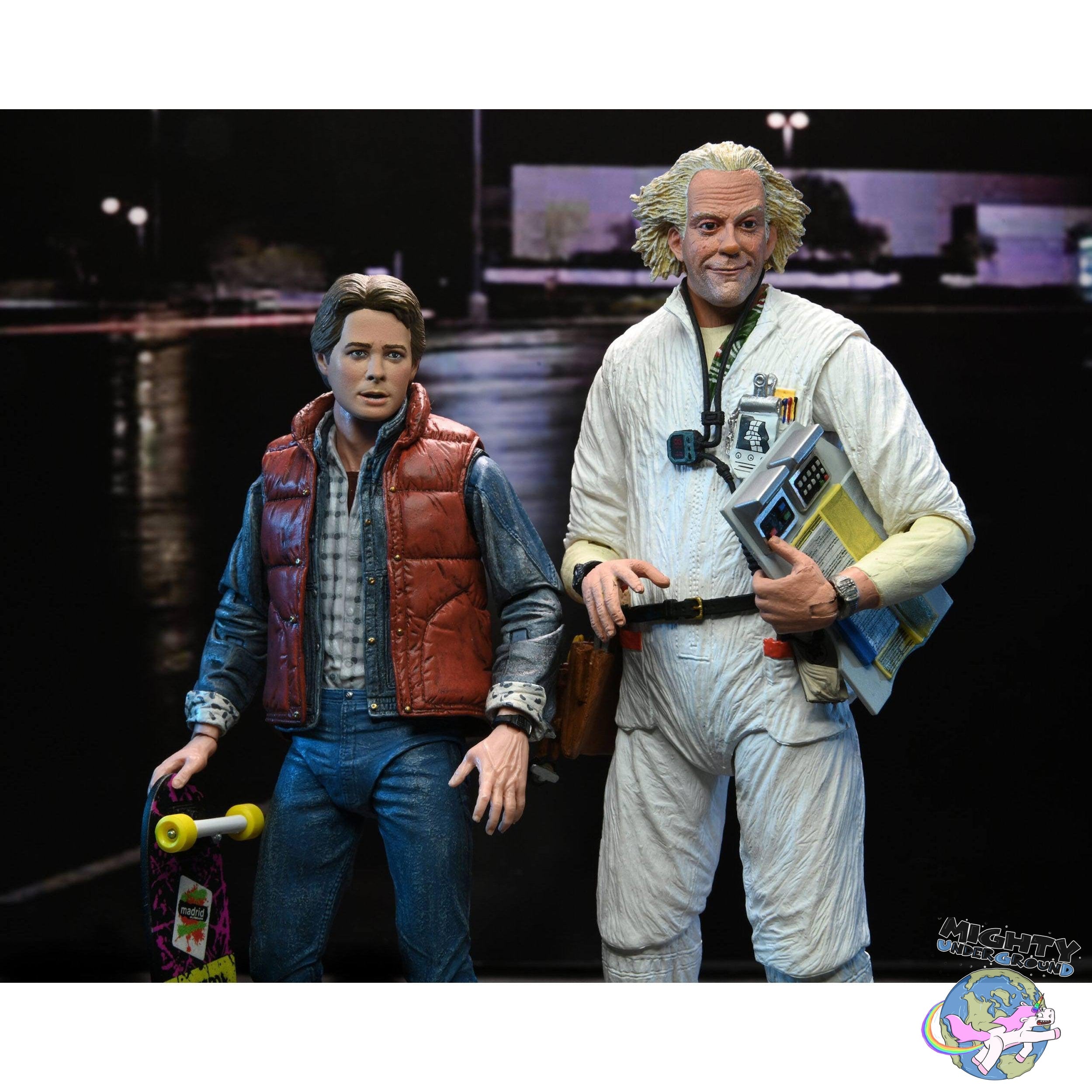 Back to the Future: Ultimate Doc Brown (1984)-Actionfiguren-NECA-Mighty Underground