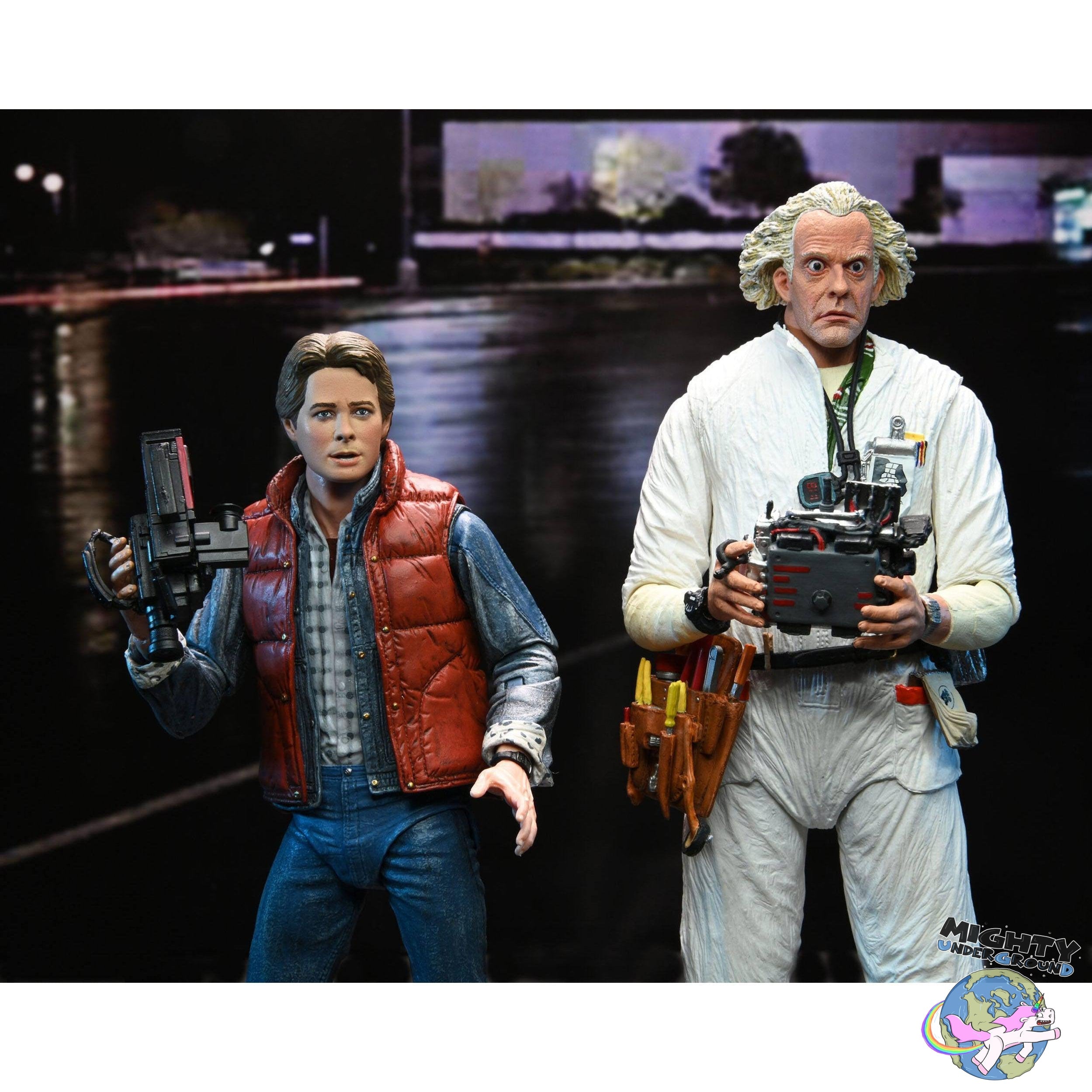 Back to the Future: Ultimate Doc Brown (1984)-Actionfiguren-NECA-Mighty Underground