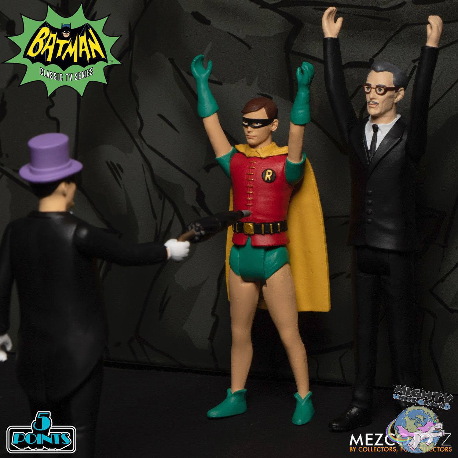 Batman (1966): Classic TV Series Deluxe Box Set VORBESTELLUNG!-Actionfiguren-Mezco Toys-mighty-underground