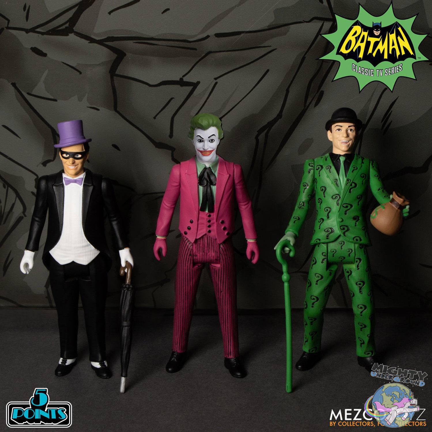 Batman (1966): Classic TV Series Deluxe Box Set VORBESTELLUNG!-Actionfiguren-Mezco Toys-mighty-underground