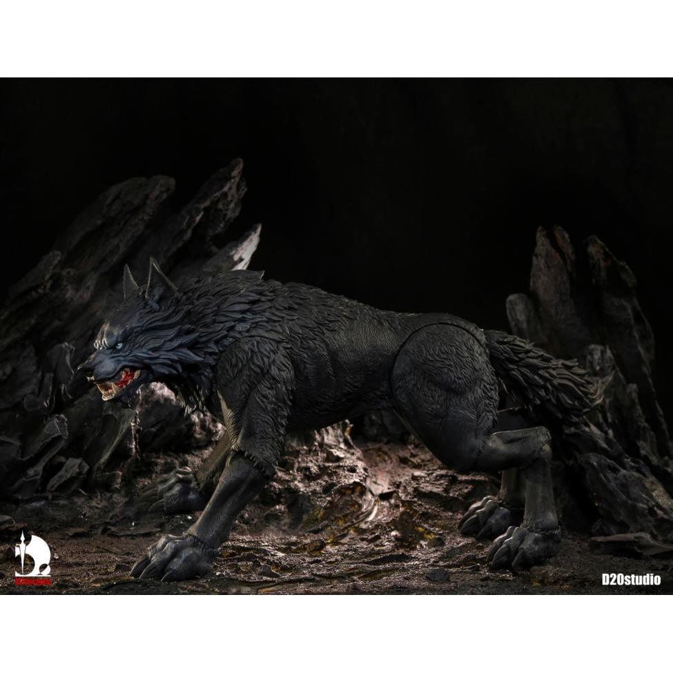 Black Giant Wolf (Deluxe Ver.)-Actionfiguren-D20 Studio-Mighty Underground